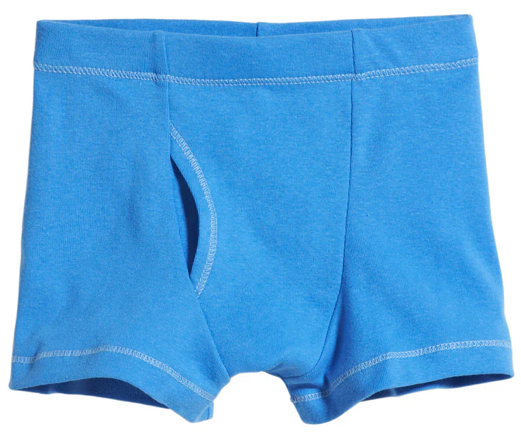 Boys Soft Cotton Boxer Brief | Bright Blue - Drispect