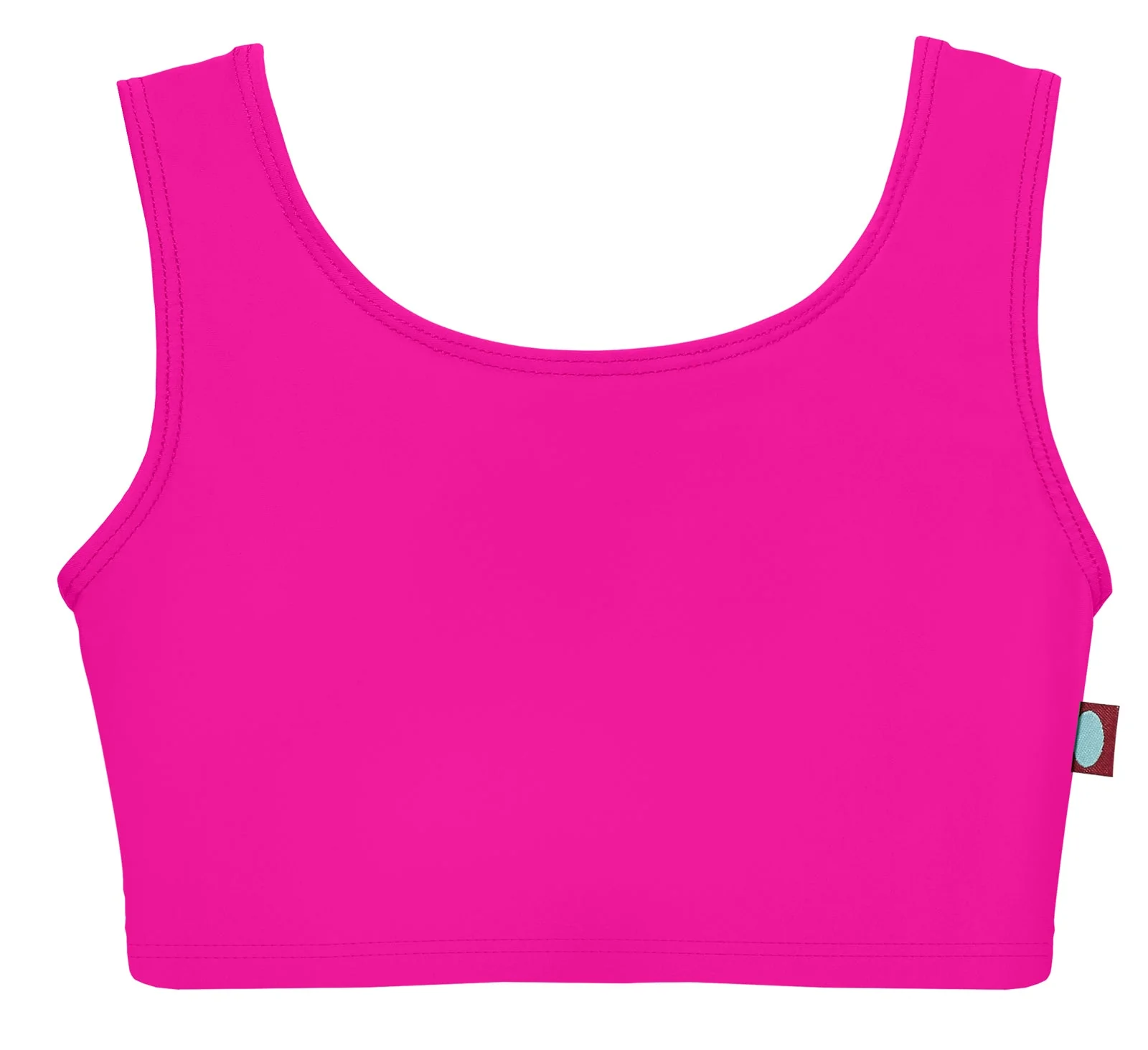 Girls UPF 50+ Bikini Swim Tank | Hot Pink - Drispect