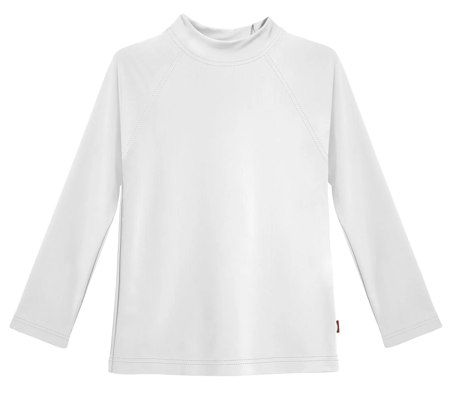 Girls Recycled Nylon UPF 50+ Long Sleeve Rashguard | White - Drispect
