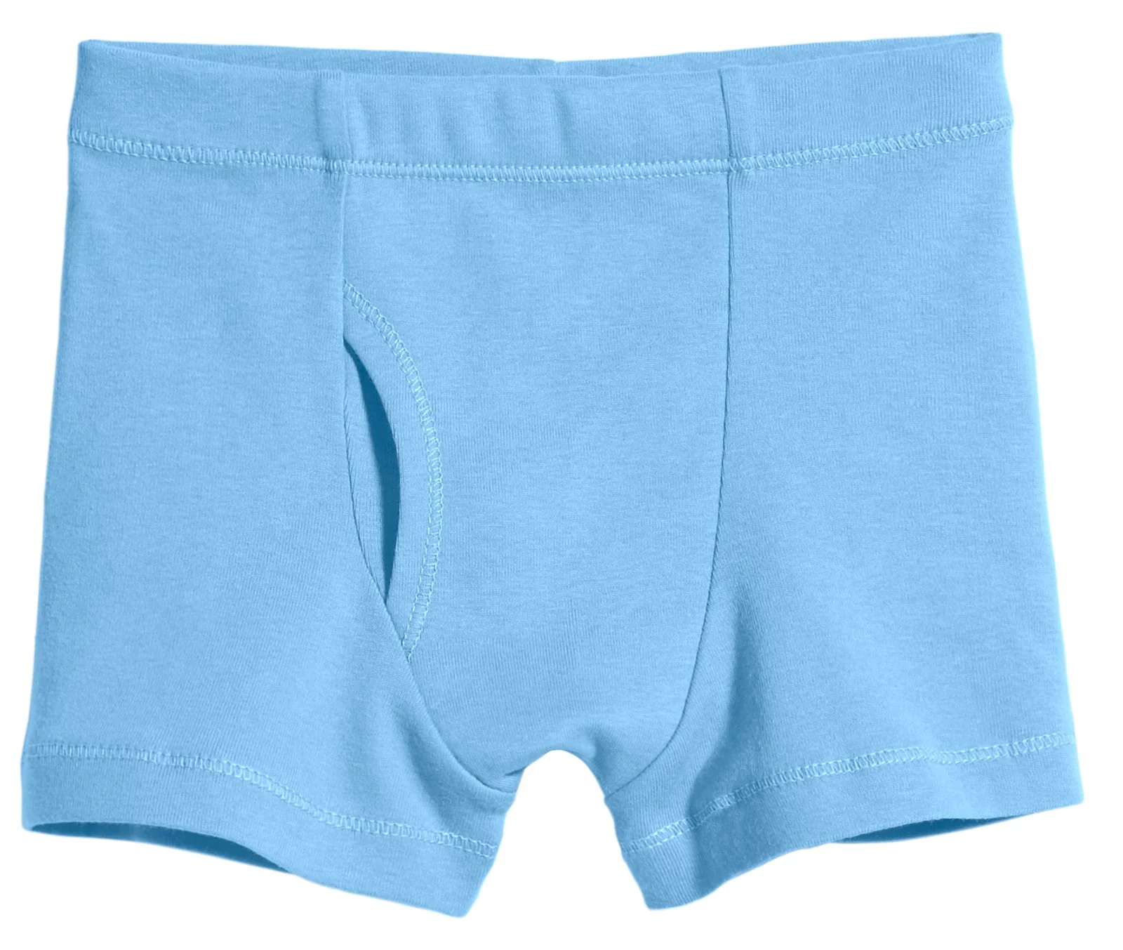 Boys Organic Cotton Boxer Brief | Bright Light Blue - Drispect