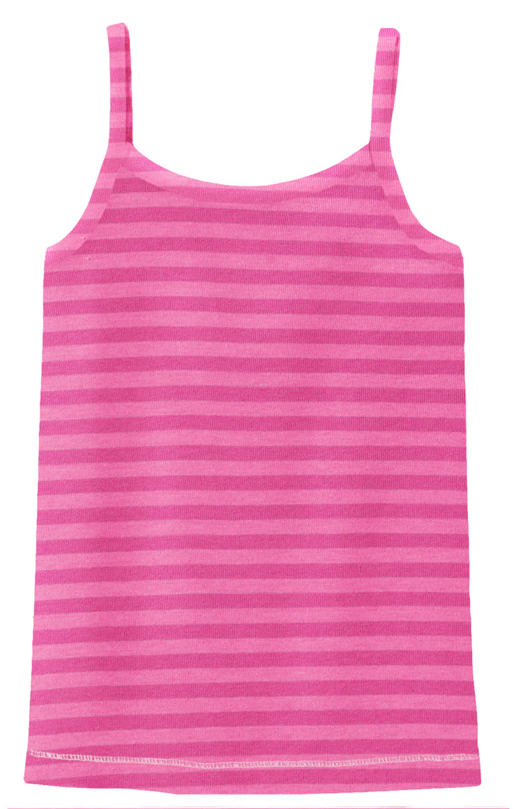 Girls Camisole - Stripes | Hot Pink - Drispect