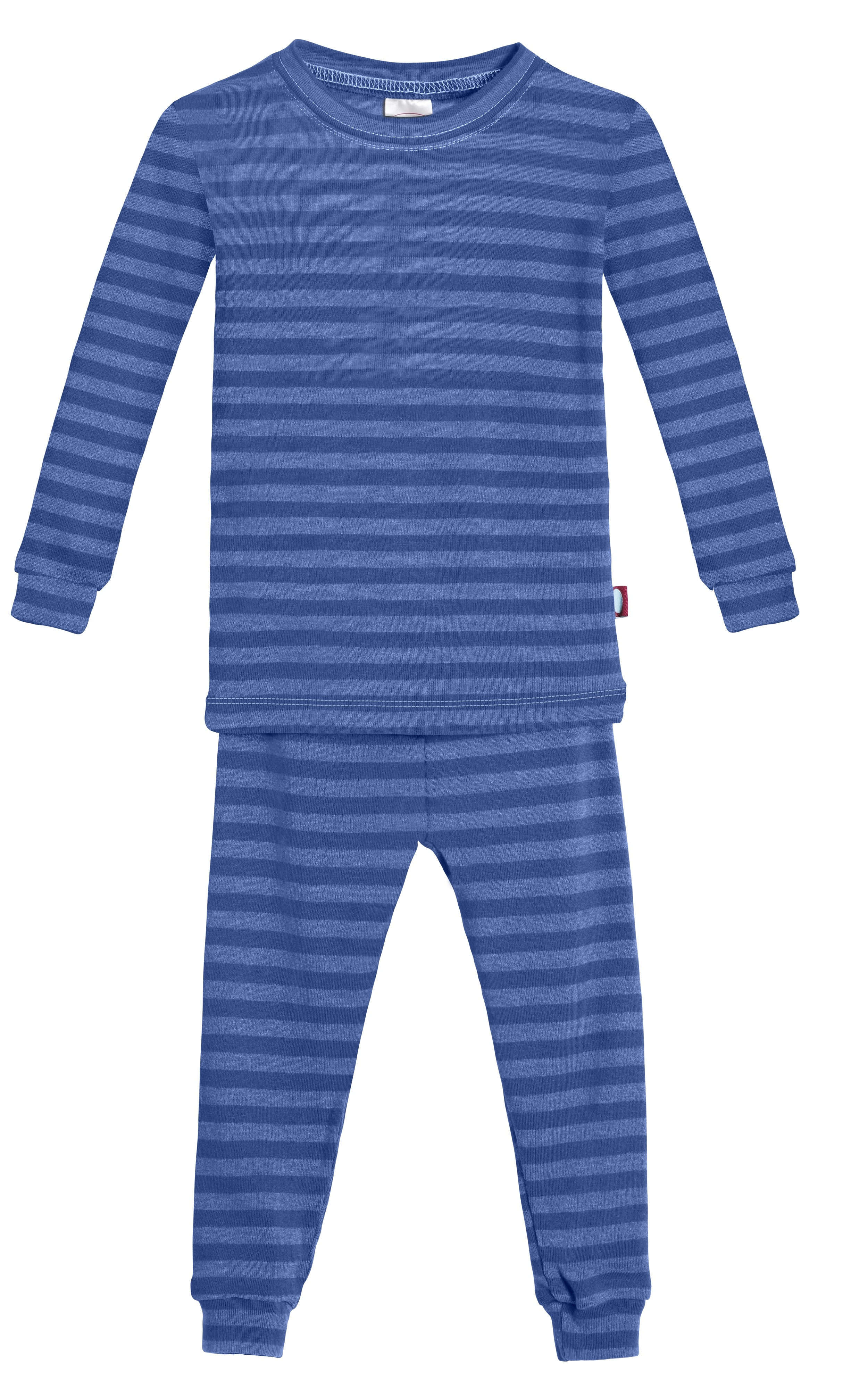 Boys and Girls Striped Pajama Set | Smurf Blue - Drispect