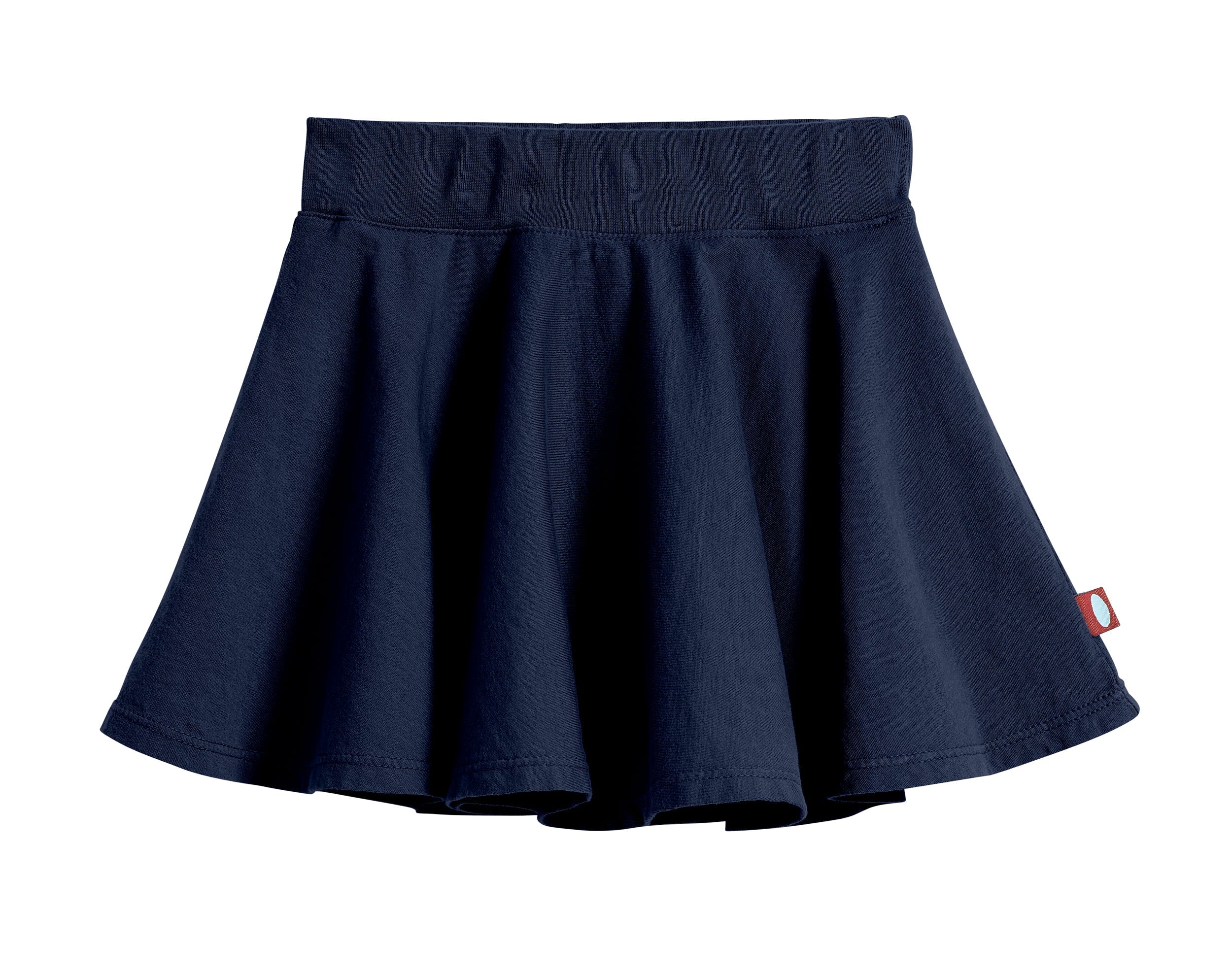 Girls Soft Cotton Jersey Twirly Skirt | Navy - Drispect
