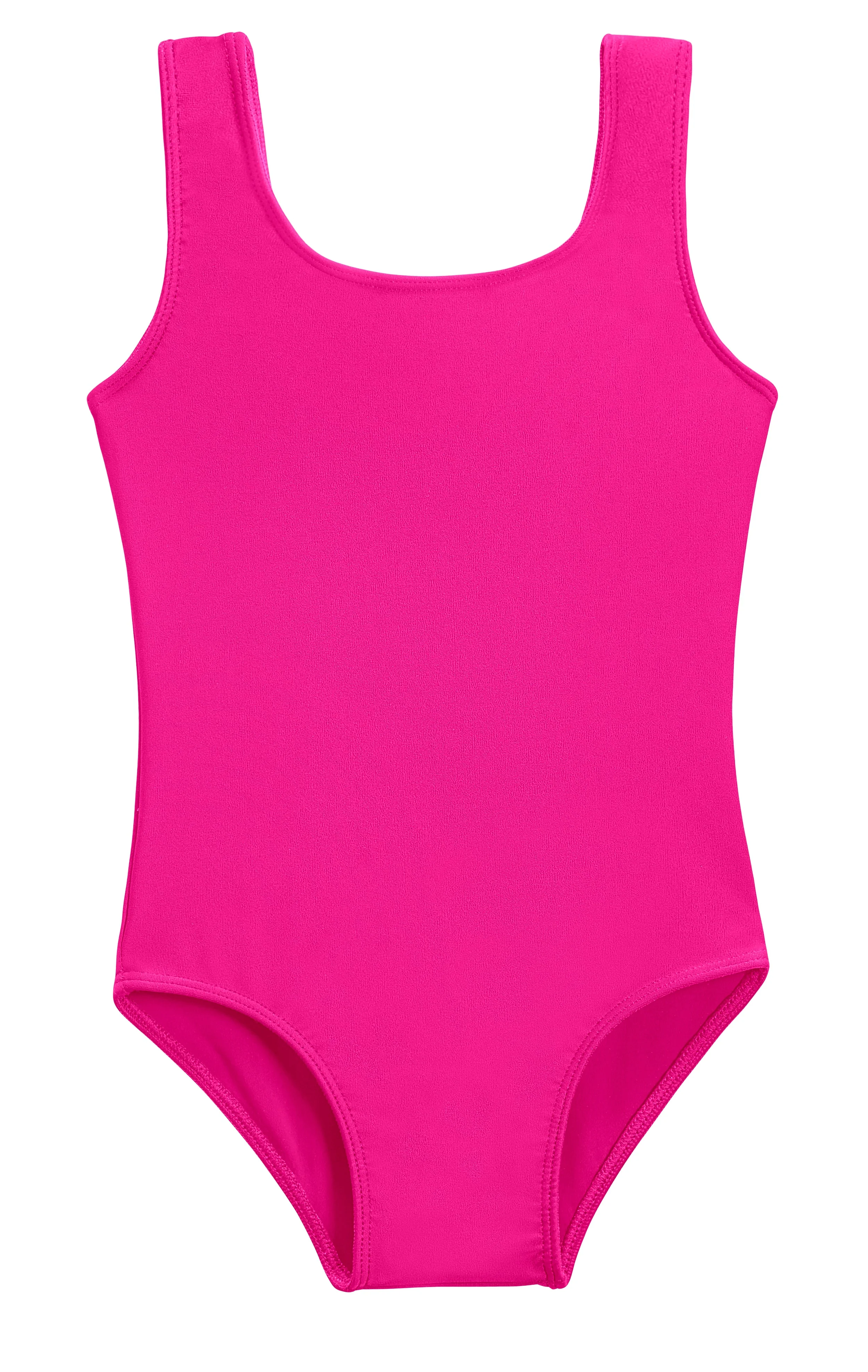 Girls Recycled Nylon UPF 50+ One Piece Swimsuit | Hot Pink - Drispect