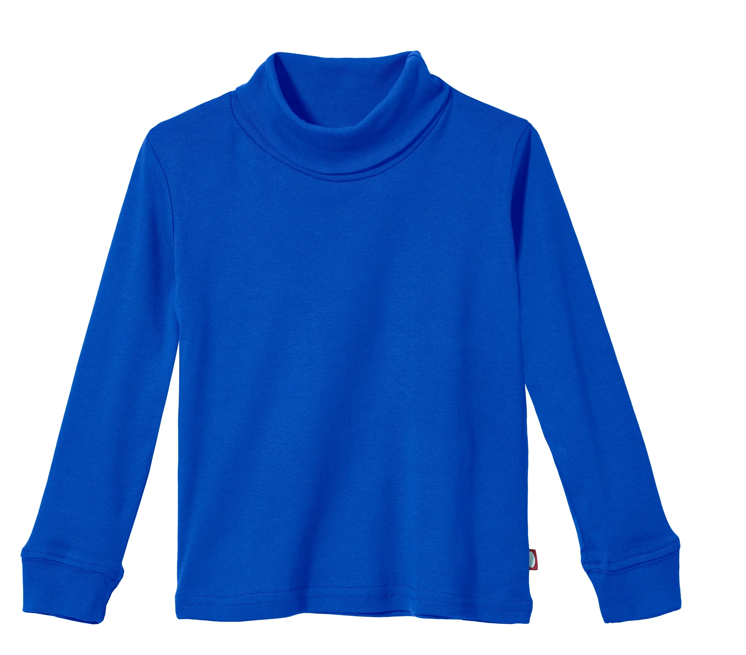 Boys and Girls Soft Cotton Turtleneck  | Crayon Blue - Drispect