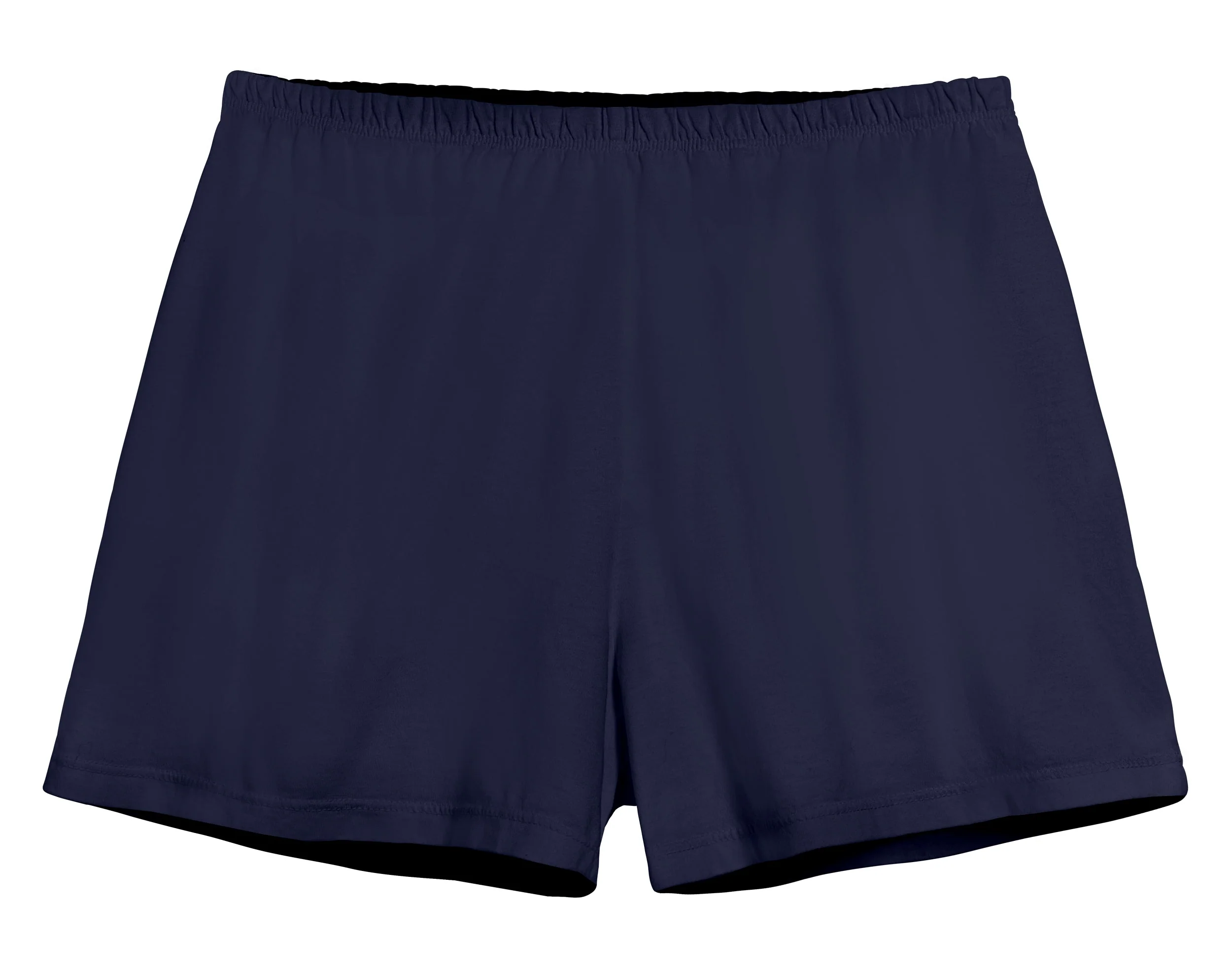 Women's Soft Cotton Comfy Knit Lounge Shorts | Navy - Drispect