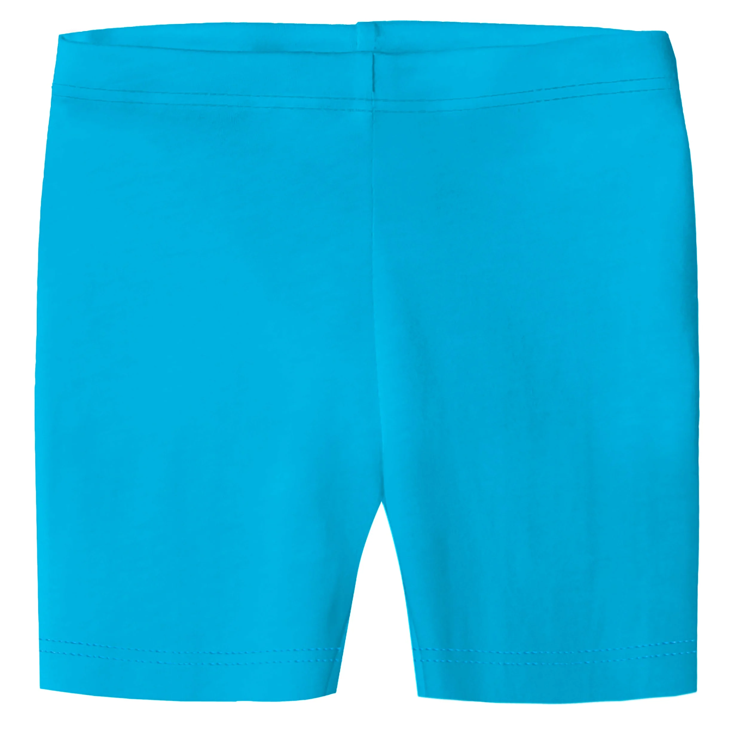 Girls Soft 100% Cotton Bike Shorts | Turquoise - Drispect