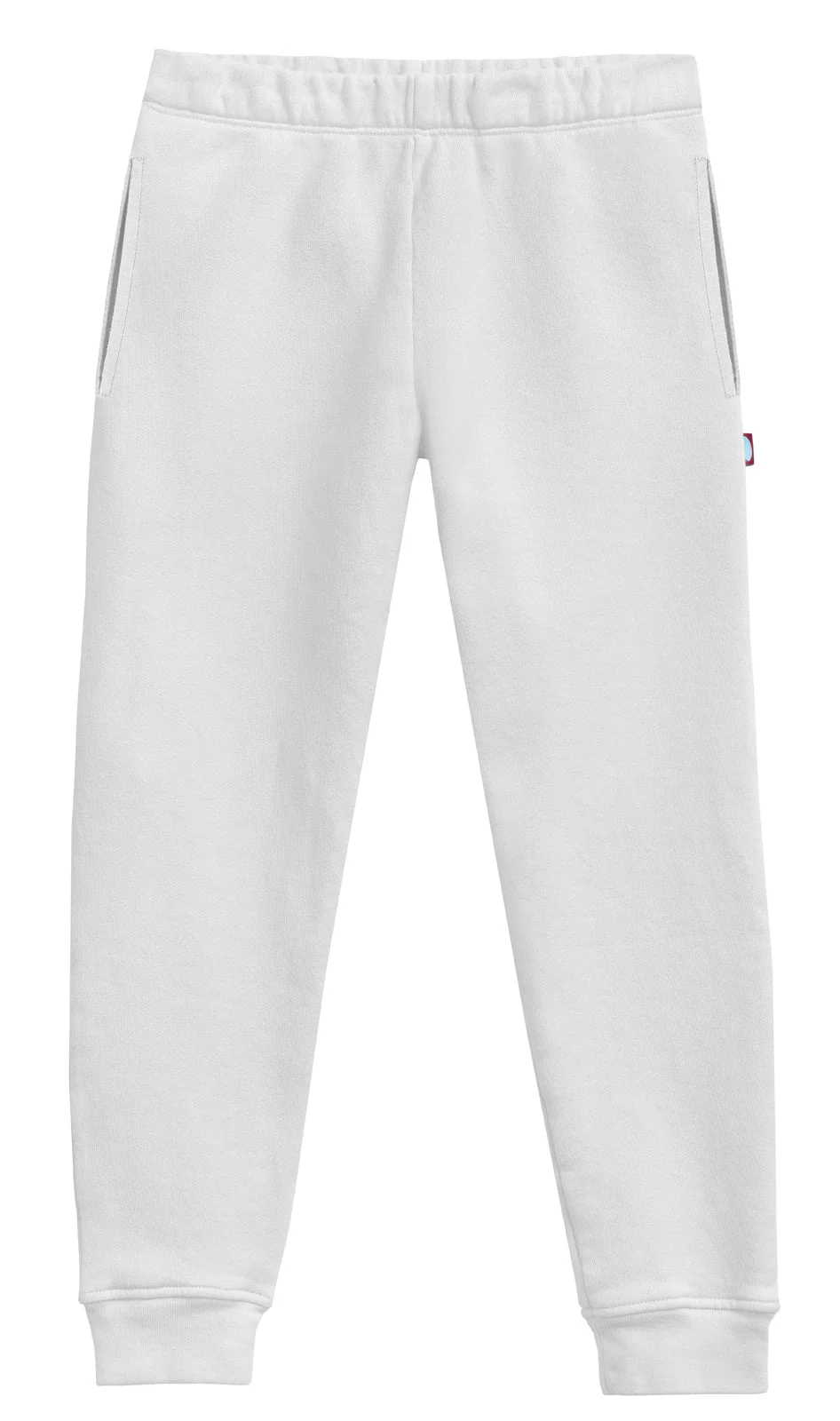 Soft Cotton Pocket Fleece Jogger| White - Drispect