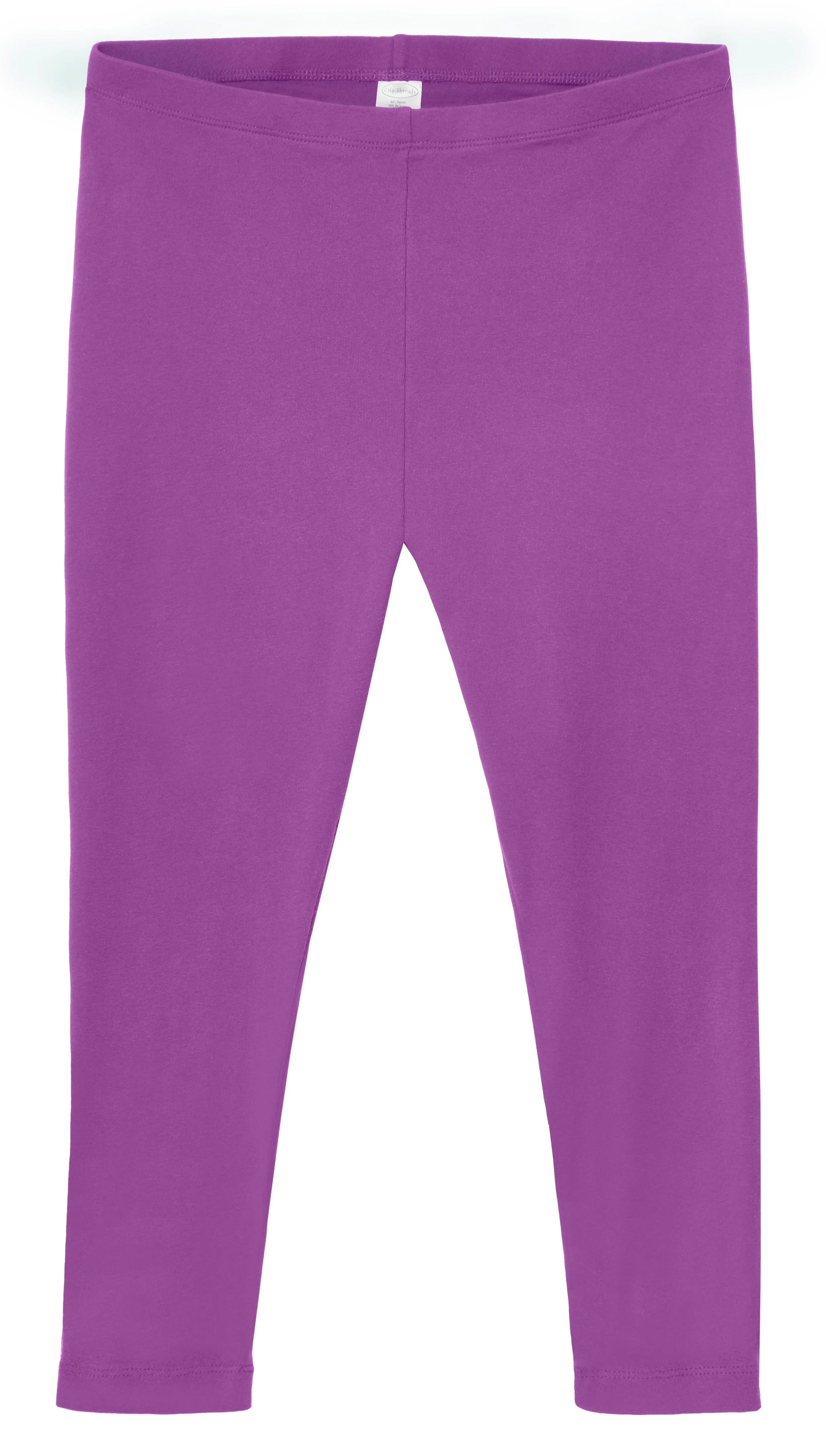 Women's 100% Cotton Soft Capri Leggings | Plum - Drispect