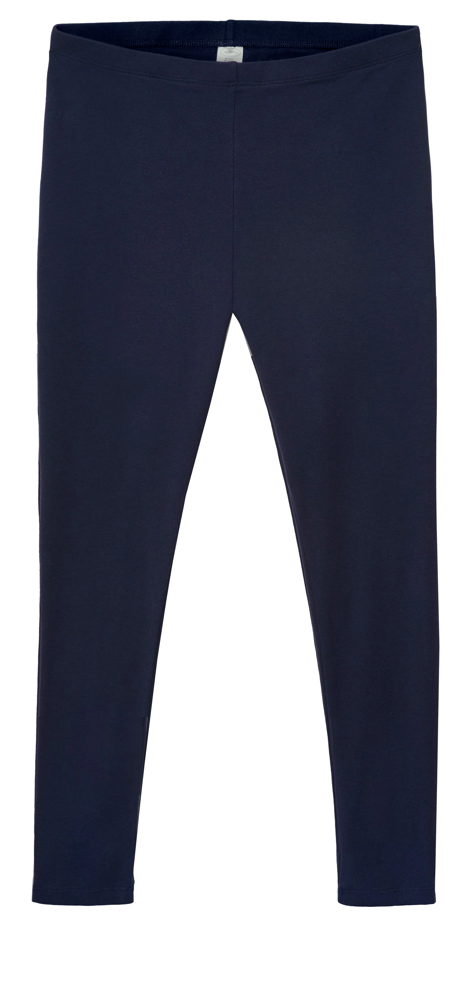 Women's Soft 100% Cotton Petite Leggings | Navy - Drispect