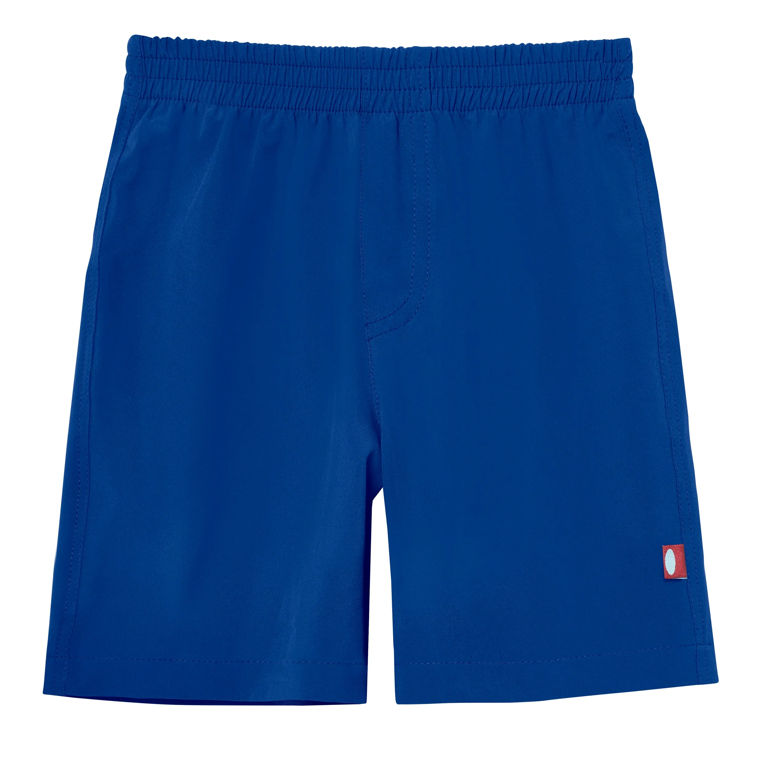 Boys UPF 50+ Soft Stretch Club Swim Trunks  - Above The Knee Fit | Royal Blue - Drispect