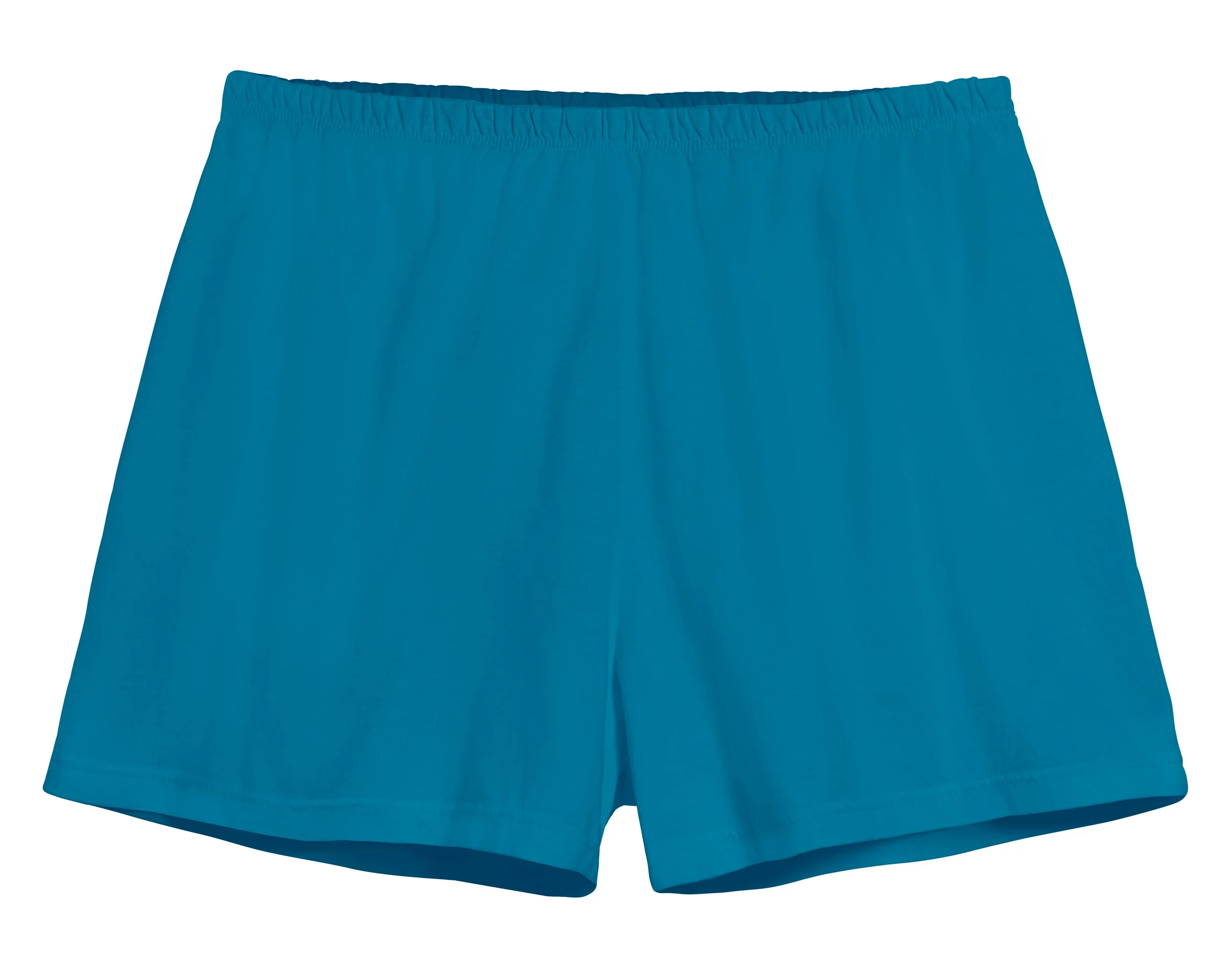 Women's Soft Cotton Comfy Knit Lounge Shorts | Teal - Drispect