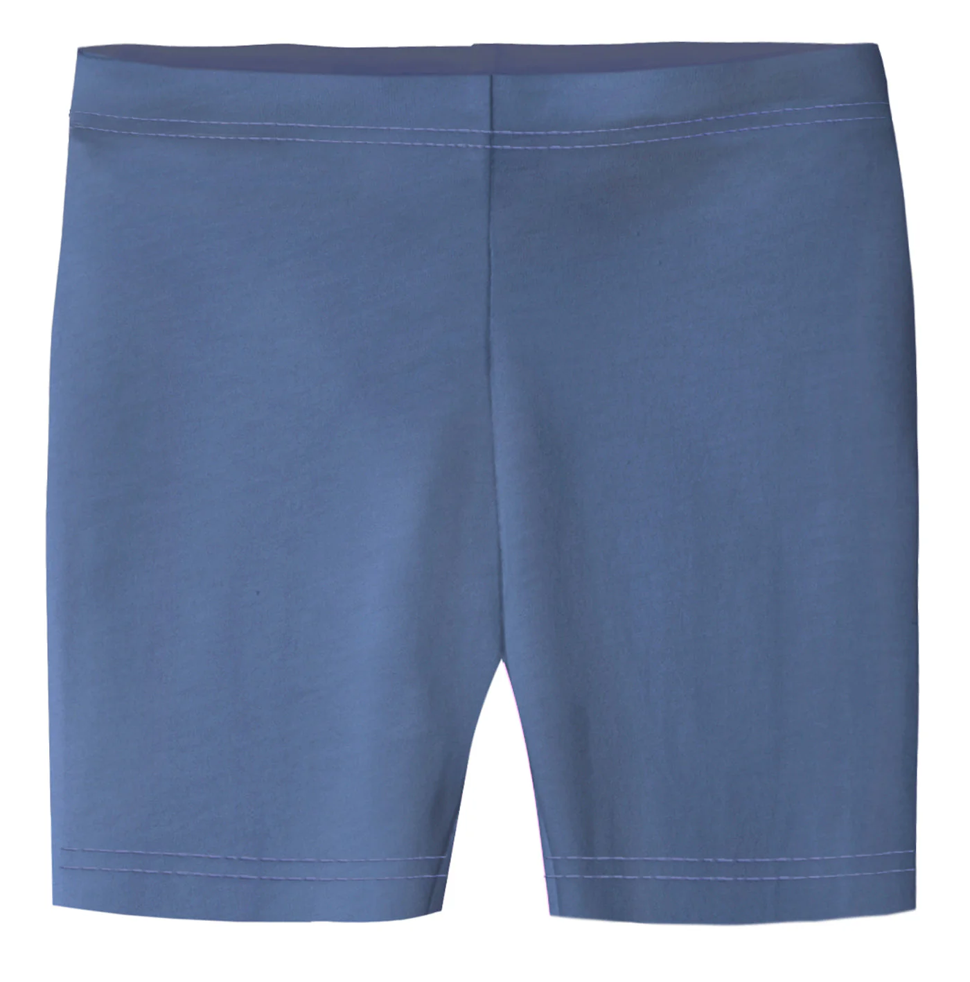 Girls Soft 100% Cotton Bike Shorts | Denim Blue - Drispect