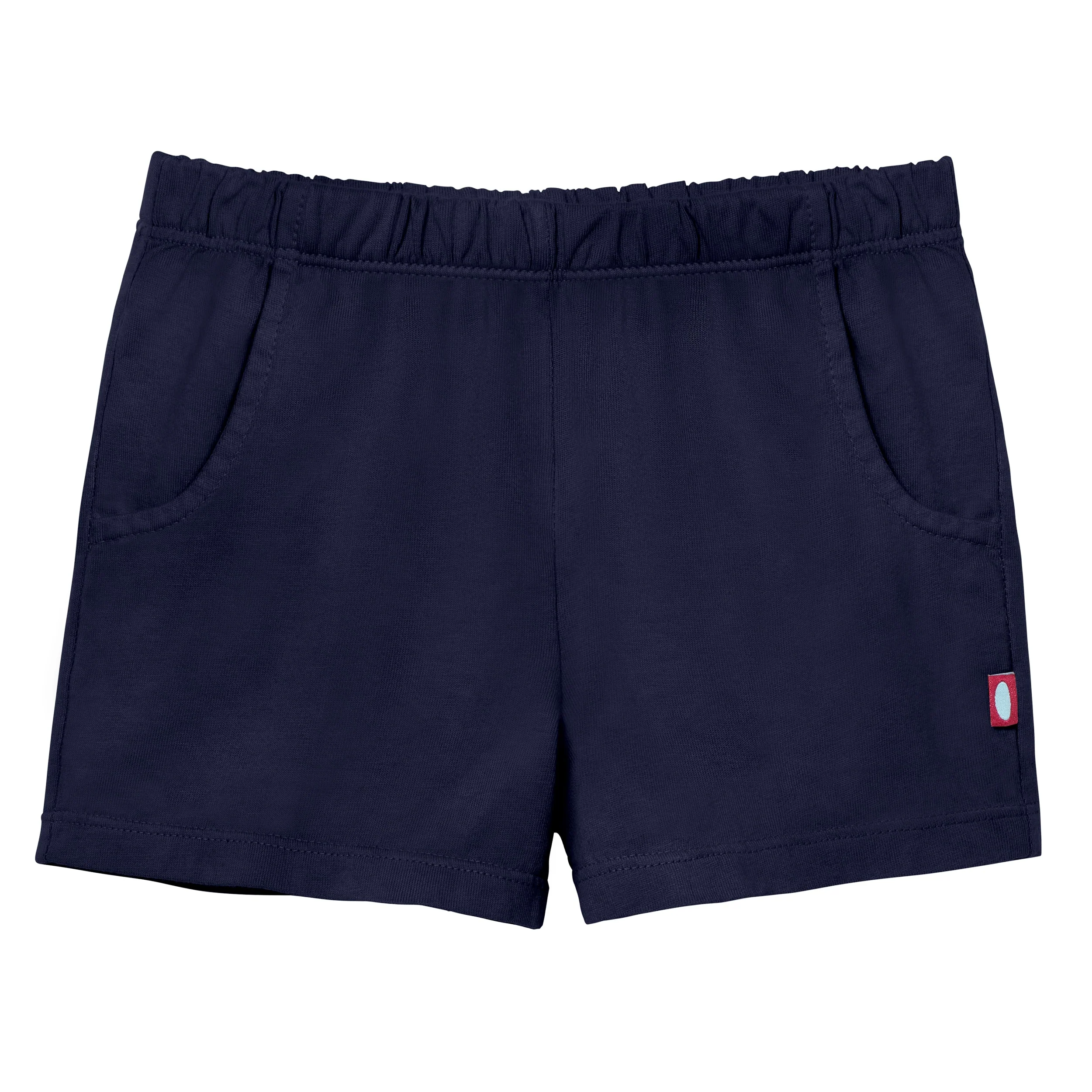 Girls Soft Cotton UPF 50+ Jersey Pocket Shorts | Navy - Drispect