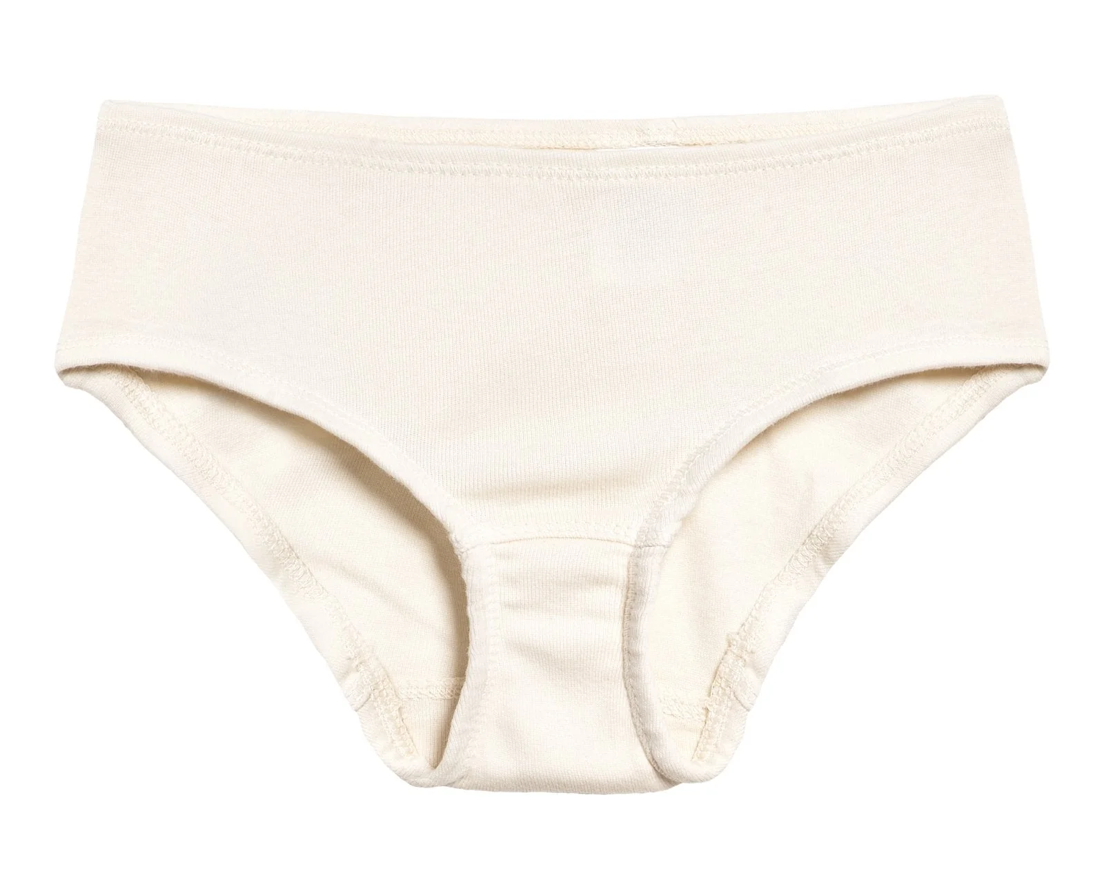 Girls Organic Cotton Brief | Oatmeal - Drispect