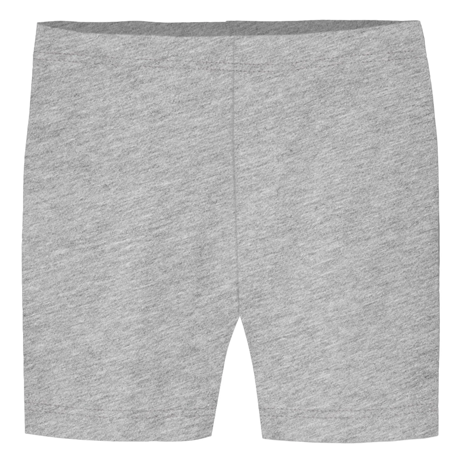 Girls Soft 100% Cotton Bike Shorts | Heather Gray - Drispect