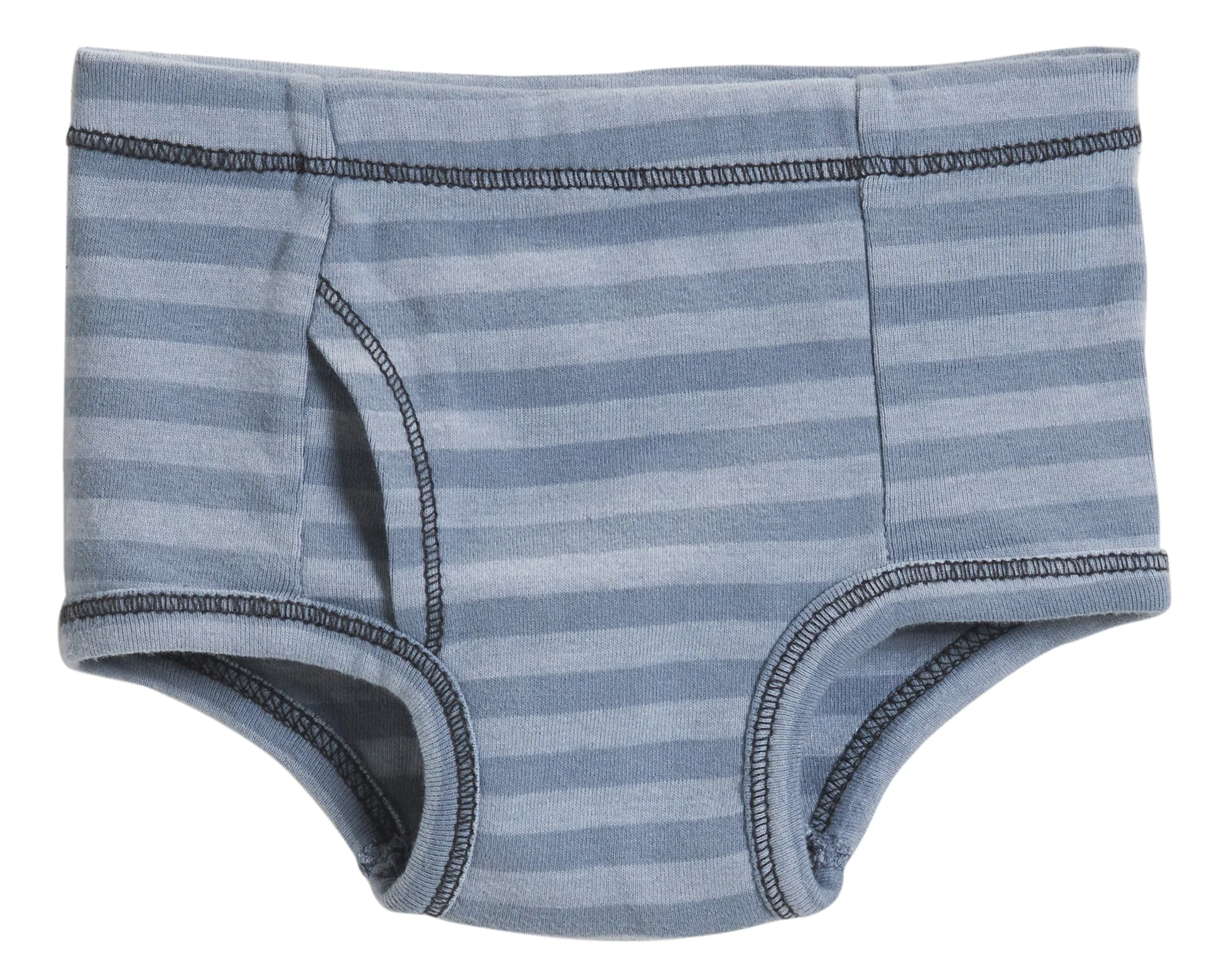 Boys Soft Stripe Brief | Concrete - Drispect