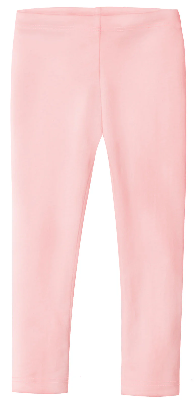 Girls Soft 100% Cotton Solid Colored Leggings | Pink - Drispect