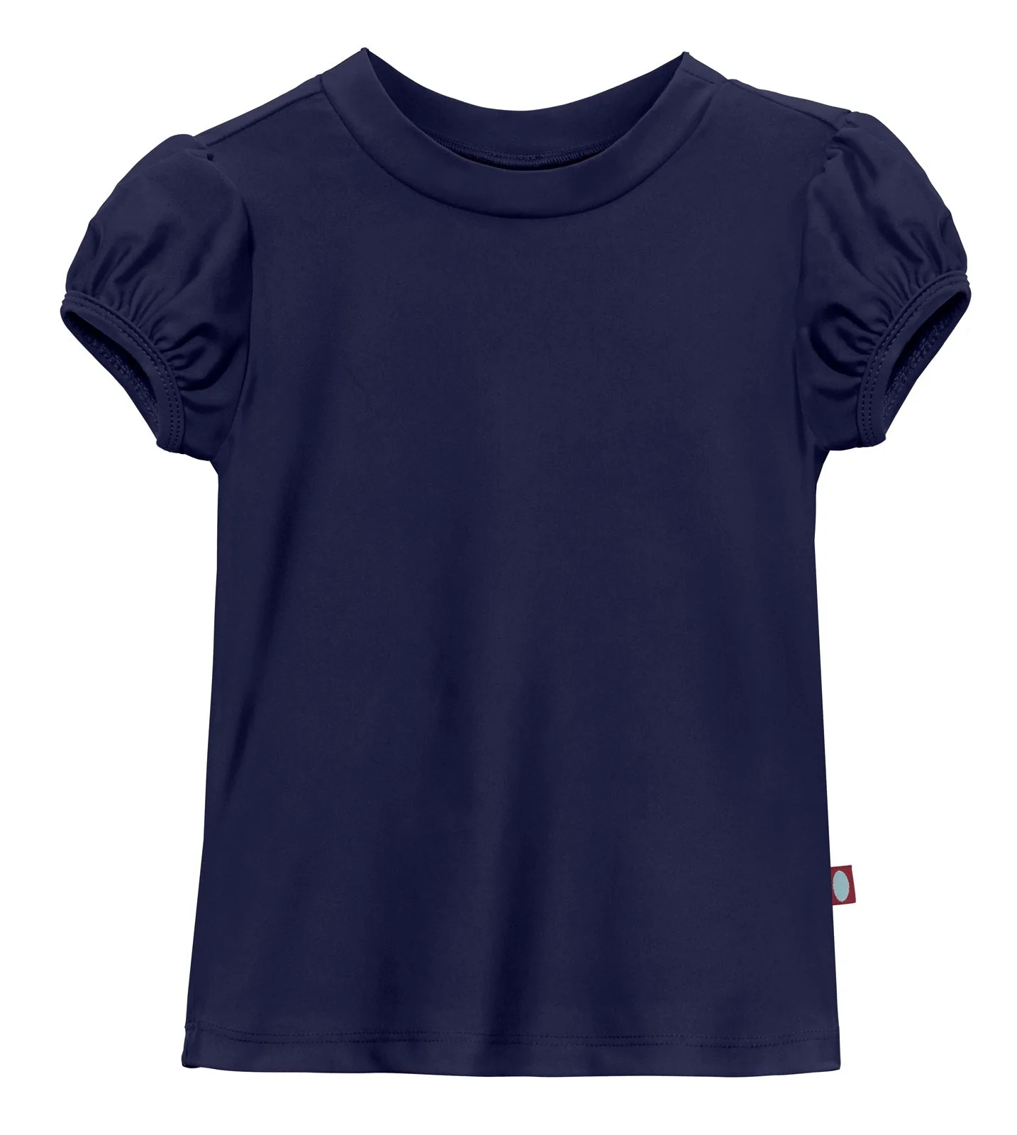 Girls UPF 50+ Puff Sleeve Rashguard | Navy - Drispect