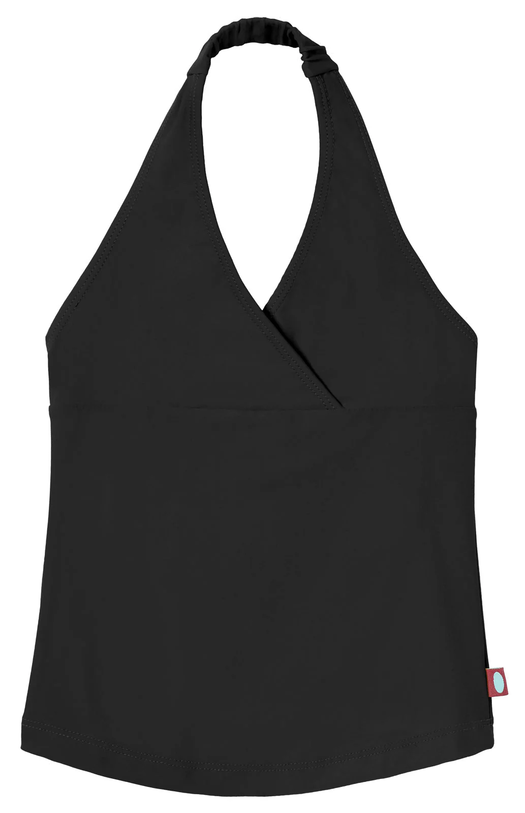 Girls UPF 50+ Swim Halter Top | Black - Drispect