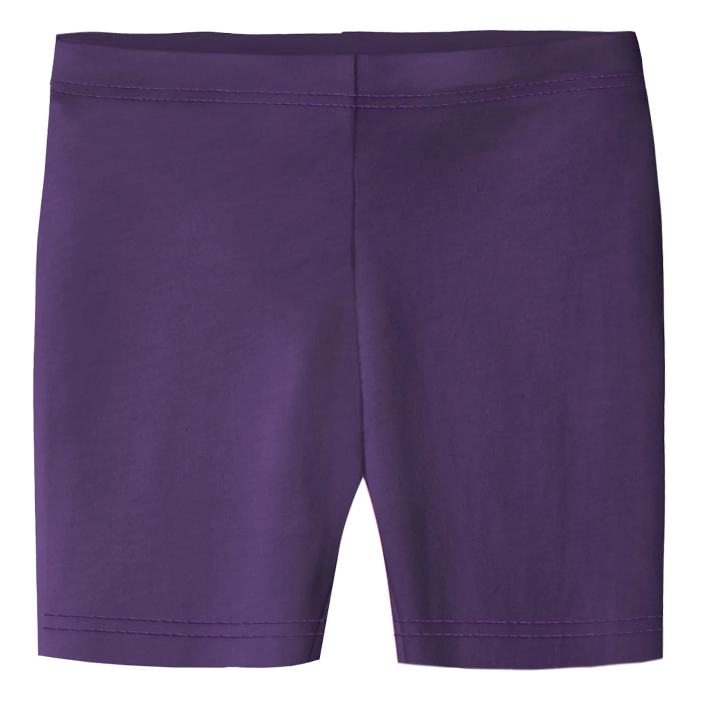 Girls Soft 100% Cotton Bike Shorts | Purple - Drispect