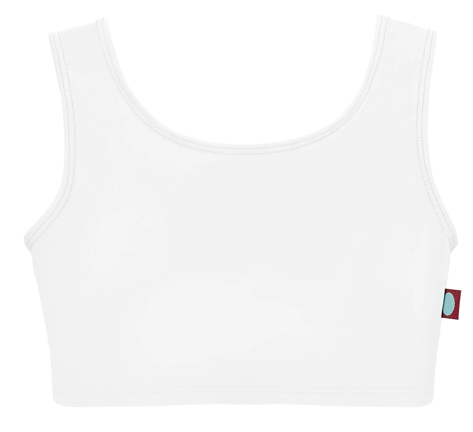 Girls UPF 50+ Bikini Swim Tank | White - Drispect