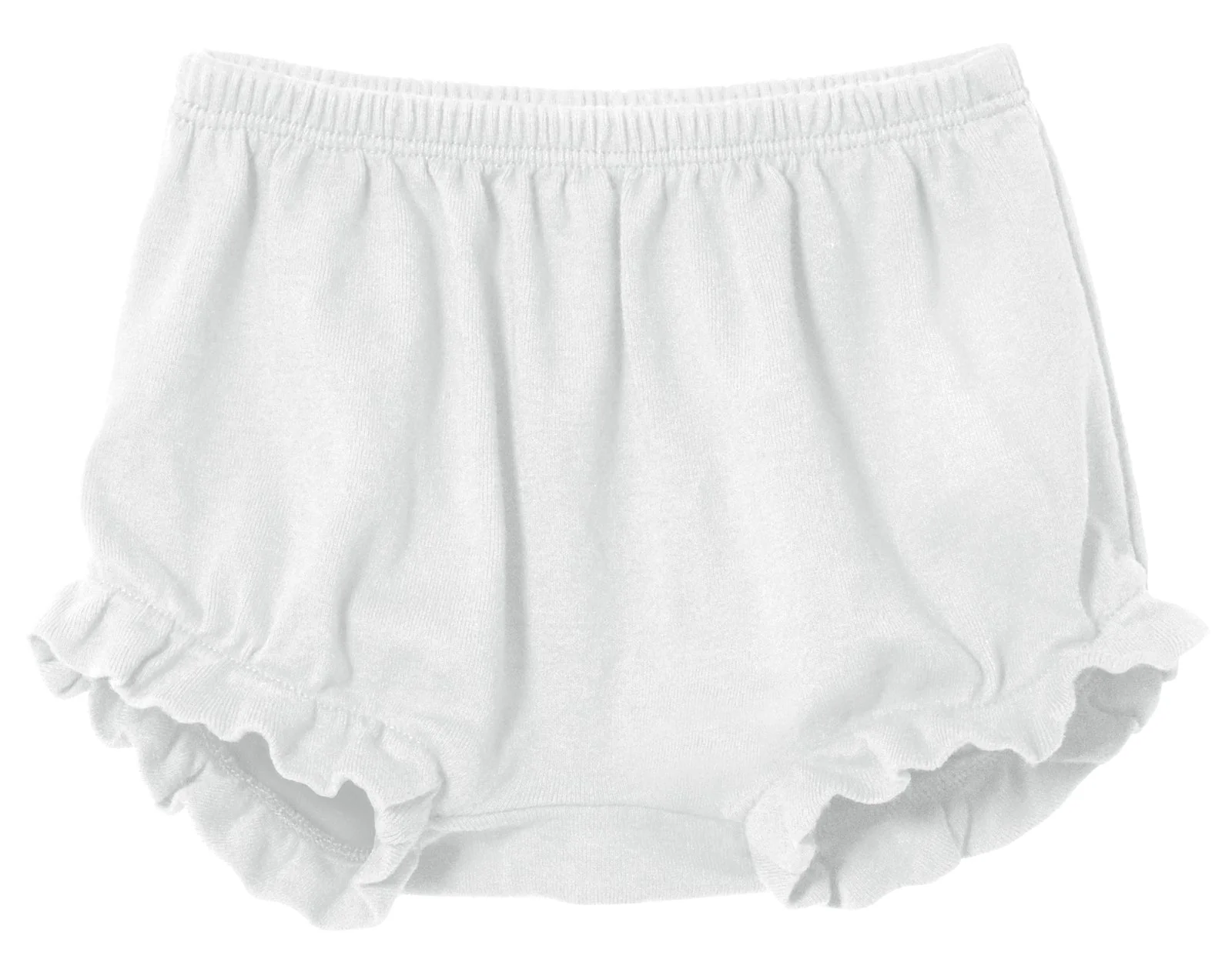 Girls Soft Cotton Bloomer Diaper Cover | White - Drispect