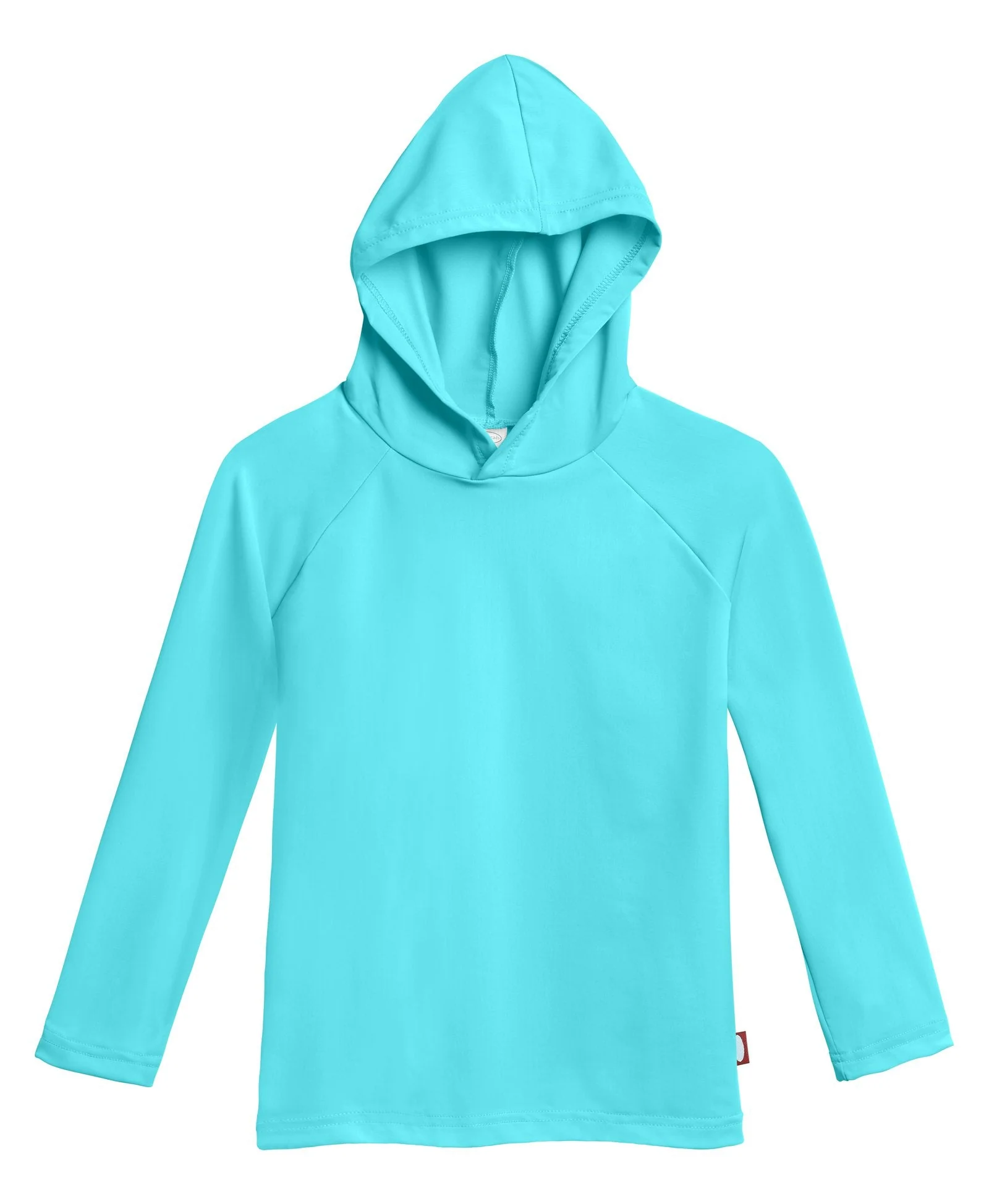 Unisex UPF 50+ Long Sleeve Hooded Rashguard | Turquoise - Drispect