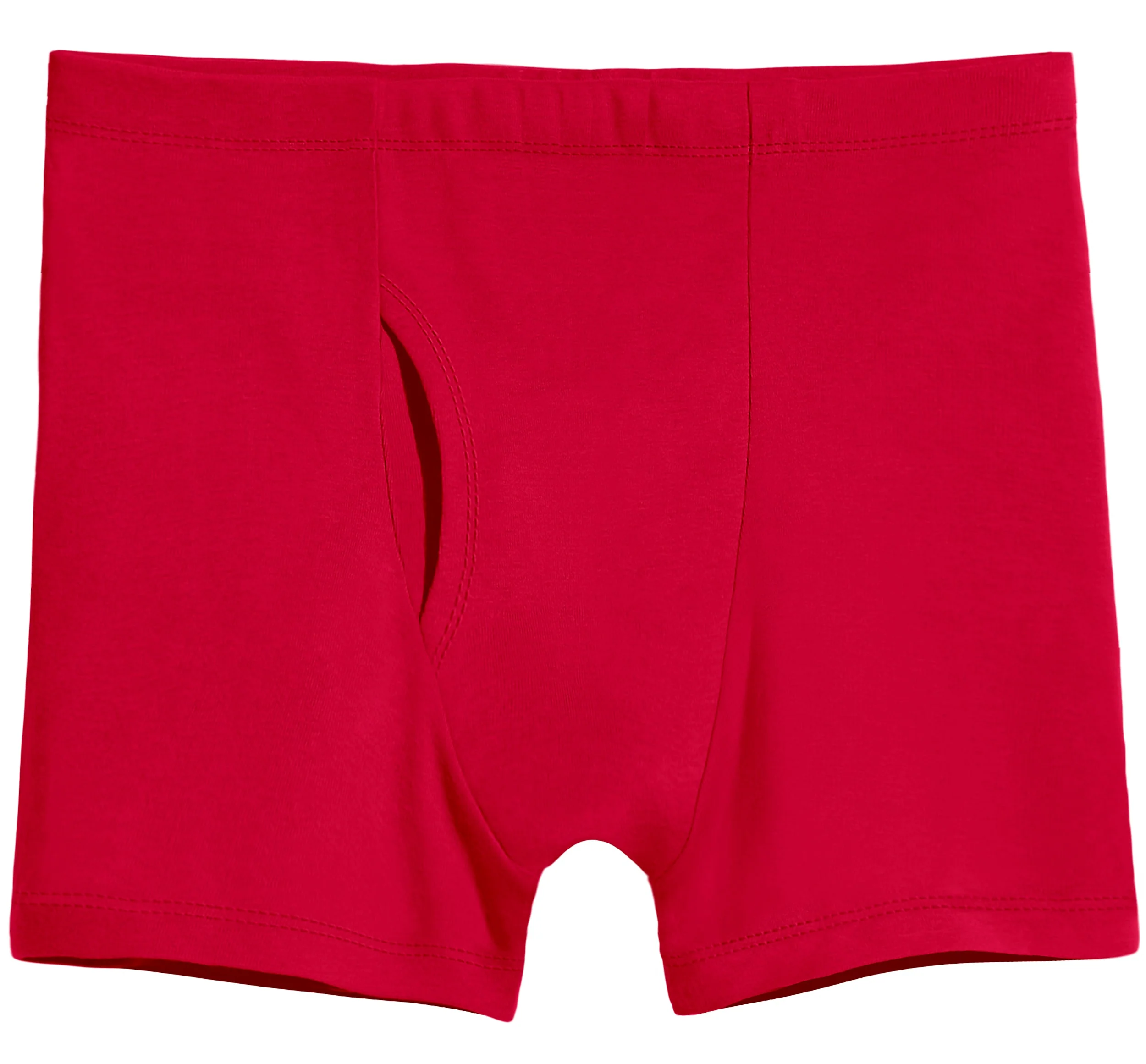 Men's Soft 100% Organic Cotton Boxer Briefs | Red - Drispect