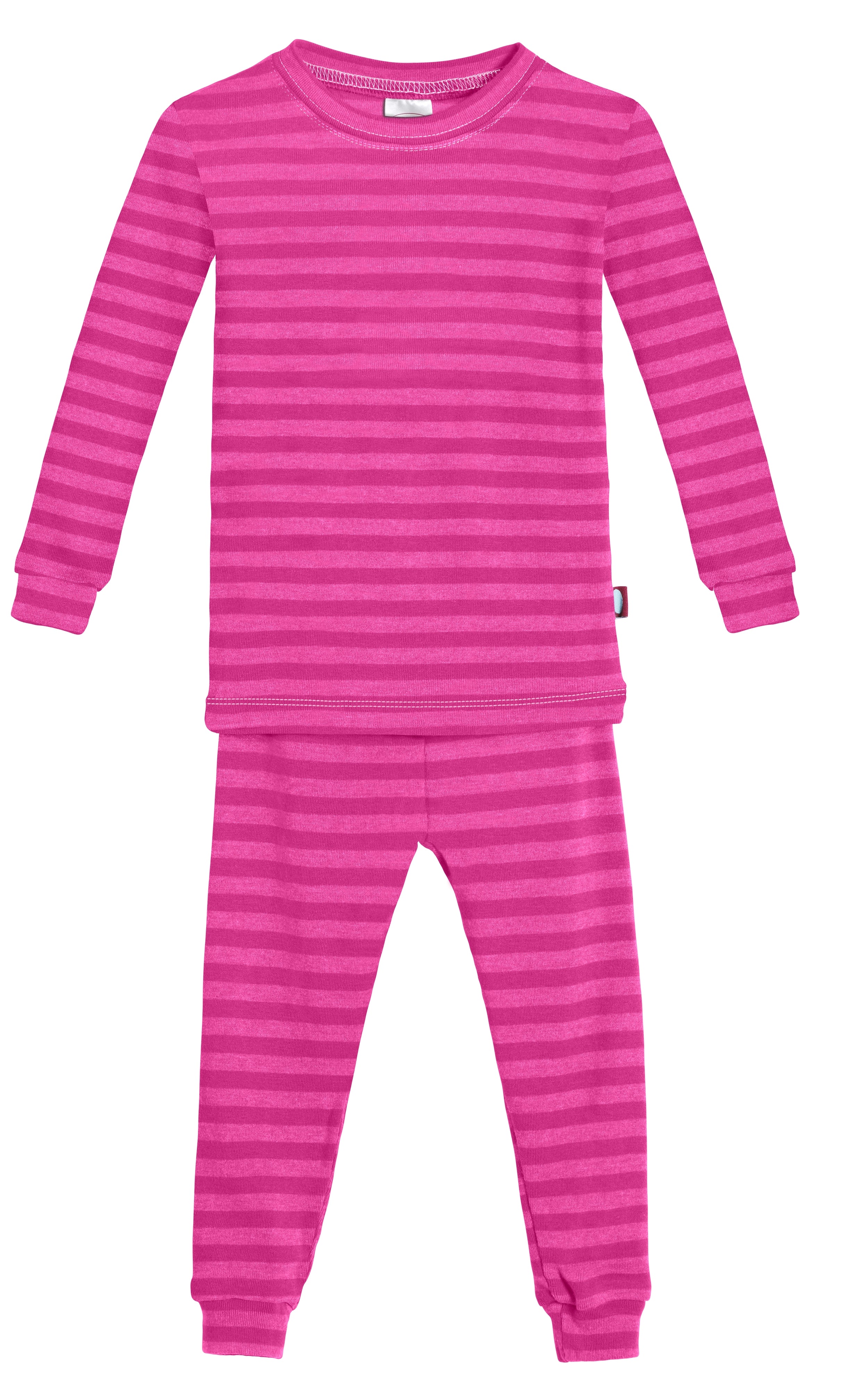 Boys and Girls Striped Pajama Set | Hot Pink - Drispect