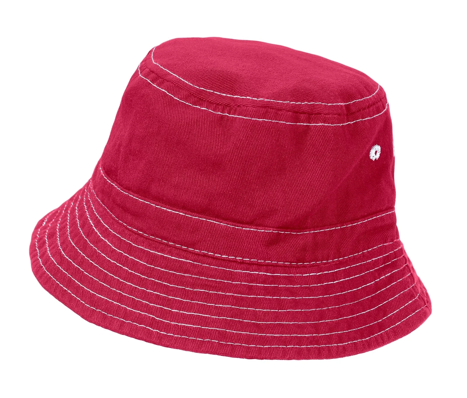 Boys and Girls 100% Cotton Twill UPF 50+ Wharf Hat | Candy Apple (Dyed & Finished in USA*) - Drispect