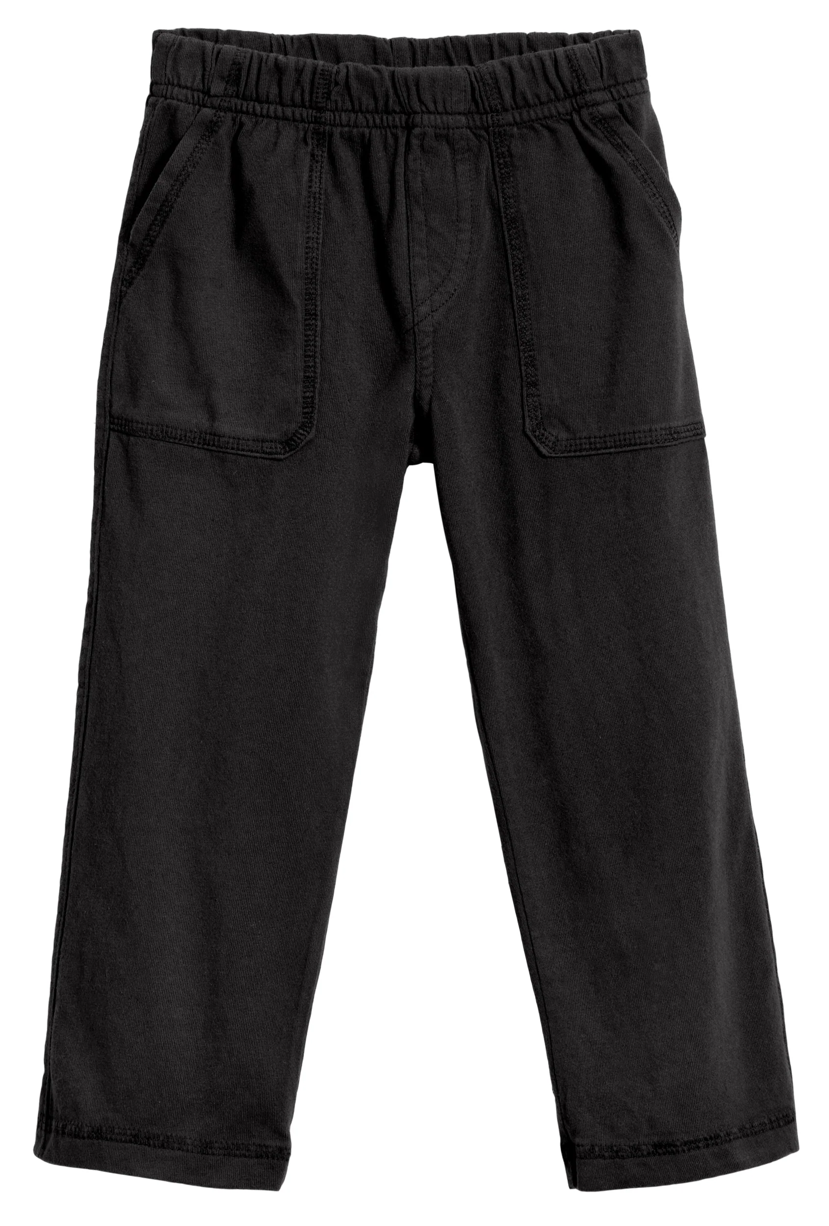 Boys Soft Cotton 3-Pocket Jersey Pants - UPF 50+ | Black - Drispect