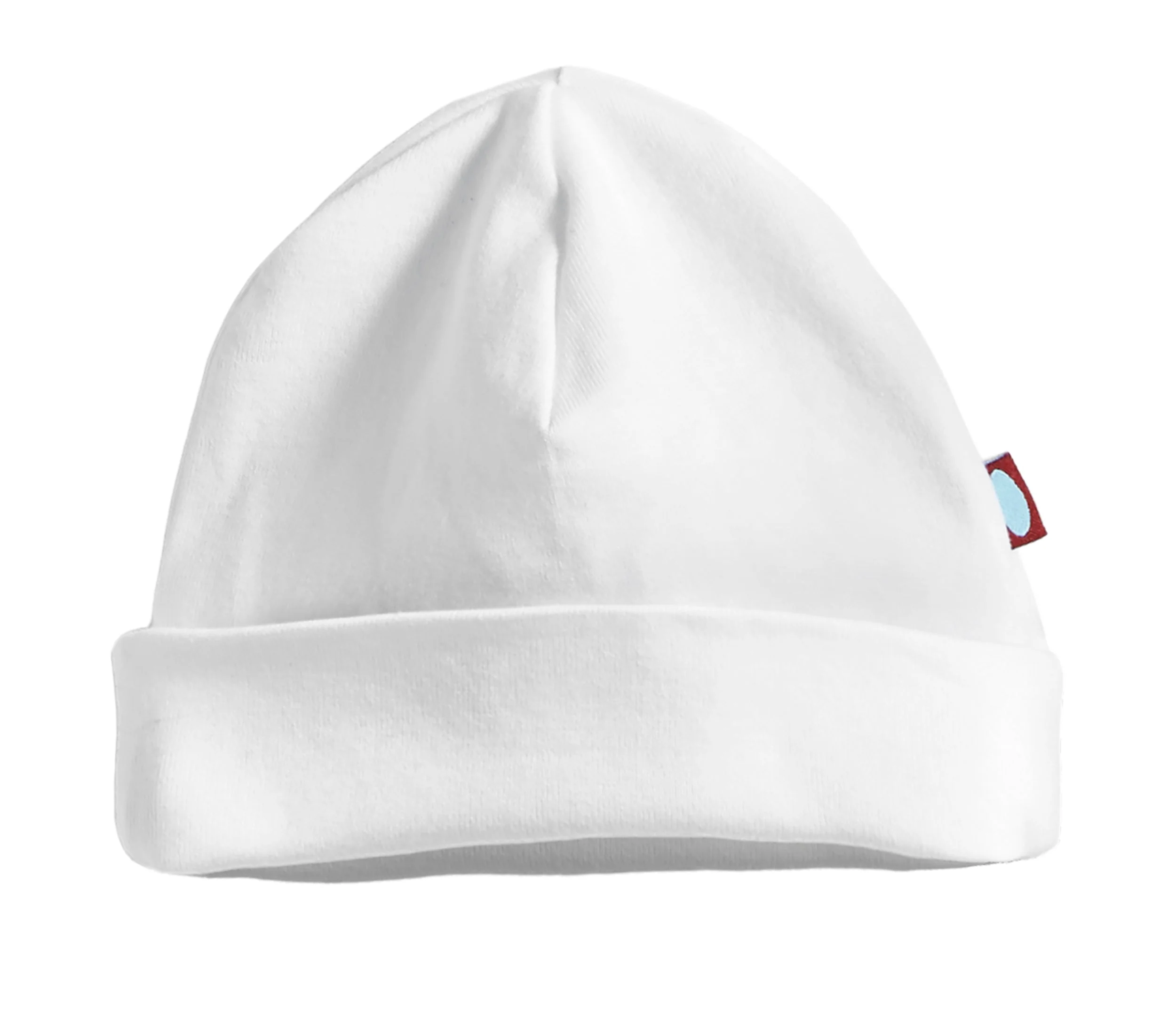 Super-Soft Organic Cotton Baby Rib Beanie Hat| White - Drispect