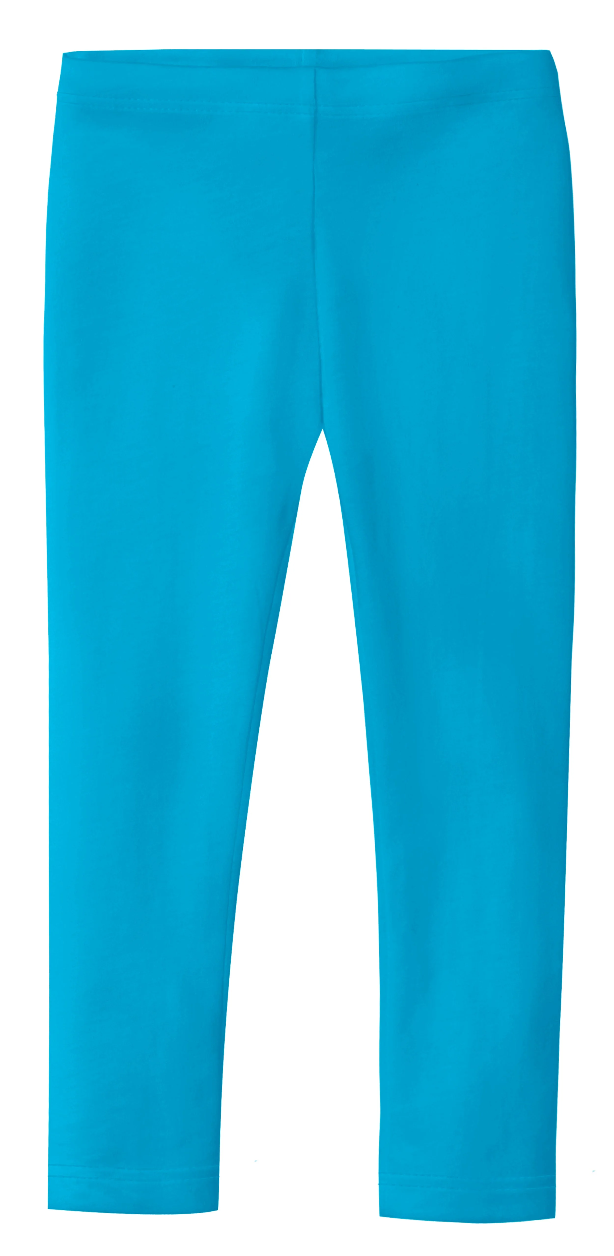 Girls Soft Organic Cotton Leggings | Turquoise - Drispect