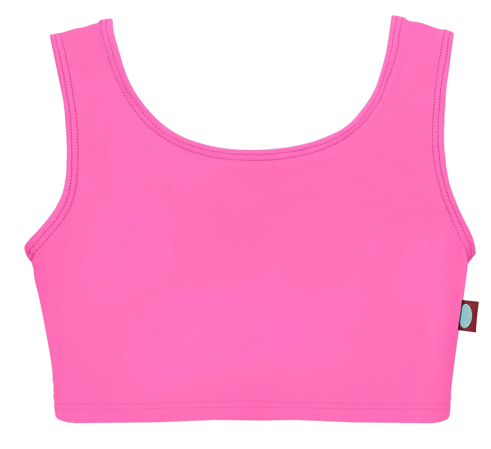 Girls UPF 50+ Bikini Swim Tank | Medium Pink - Drispect