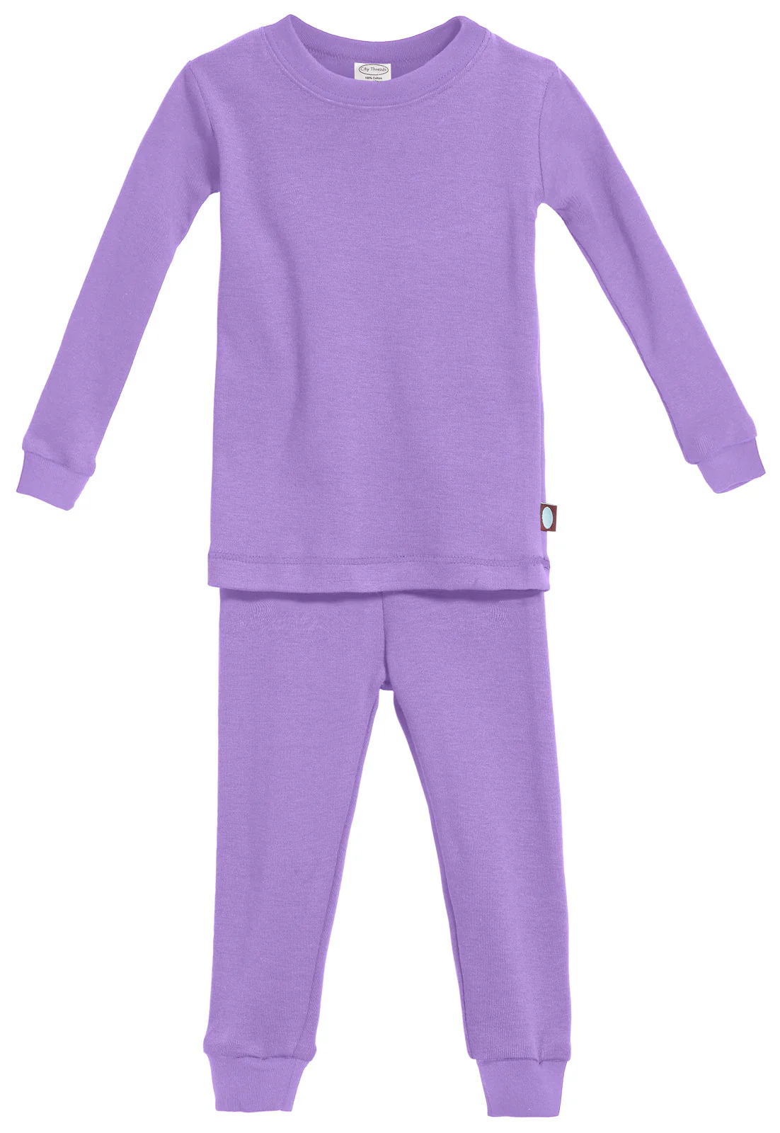 Kid's Organic Cotton Snug Fit Pajama Sets-Seconds| Damage - Deep Purple - Drispect