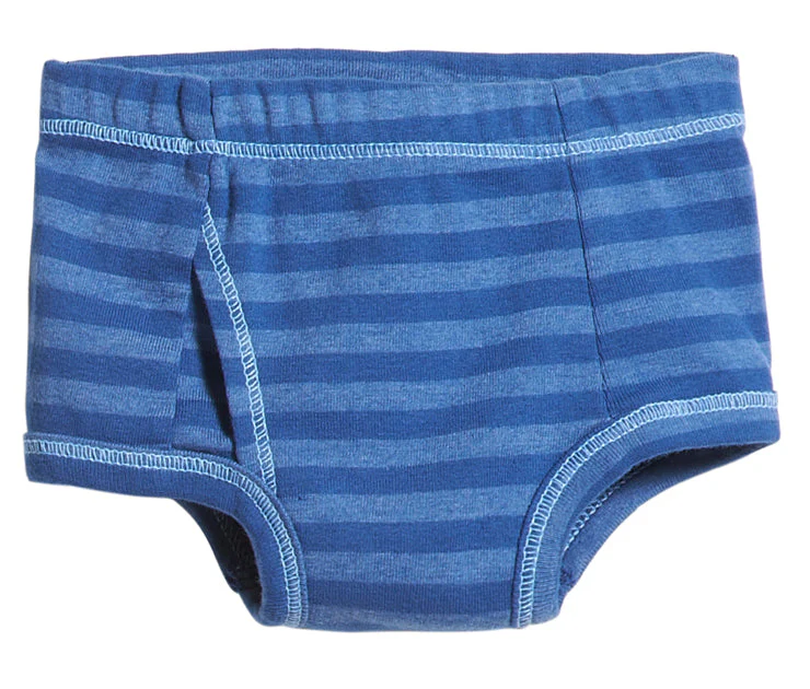 Boys Striped Briefs | Smurf Blue - Drispect