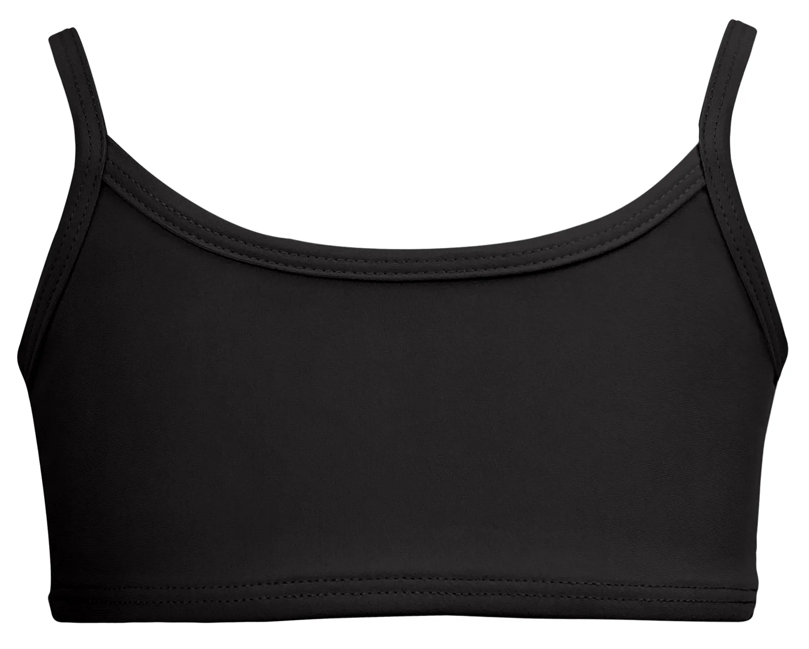 Girls UPF 50+ Bikini Swim Top  | Black - Drispect