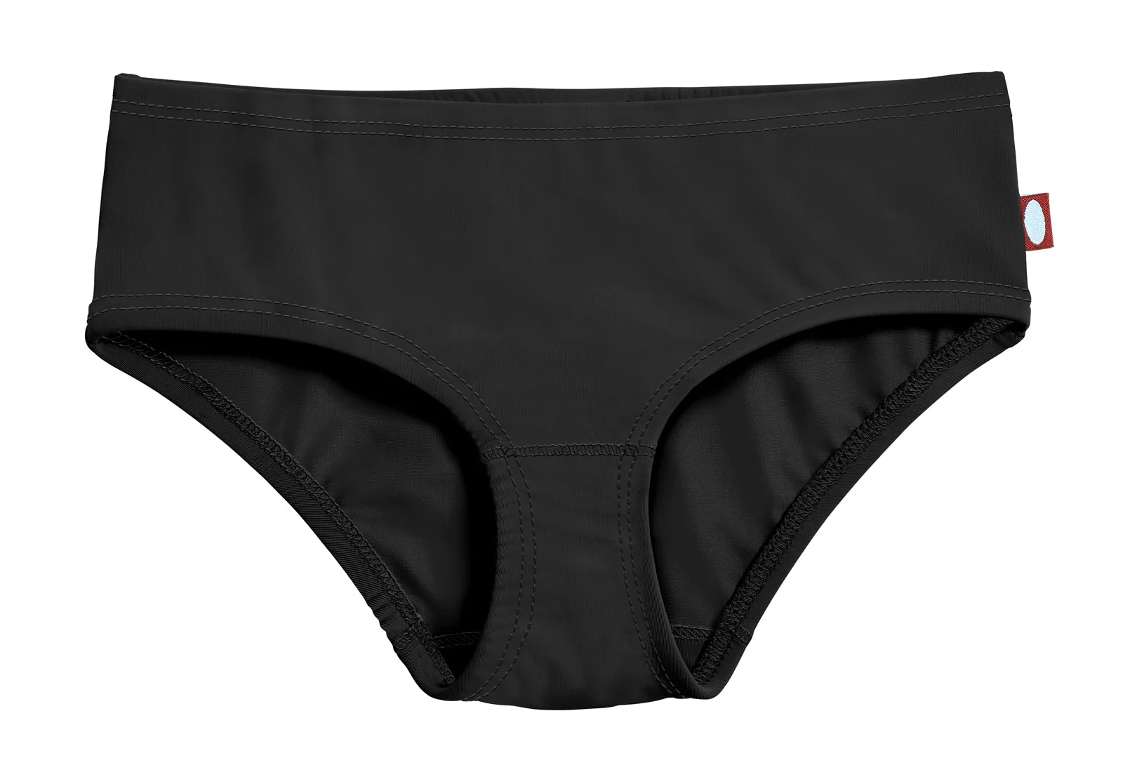 Girls Recycled Nylon UPF 50+ Swim Brief | Black - Drispect