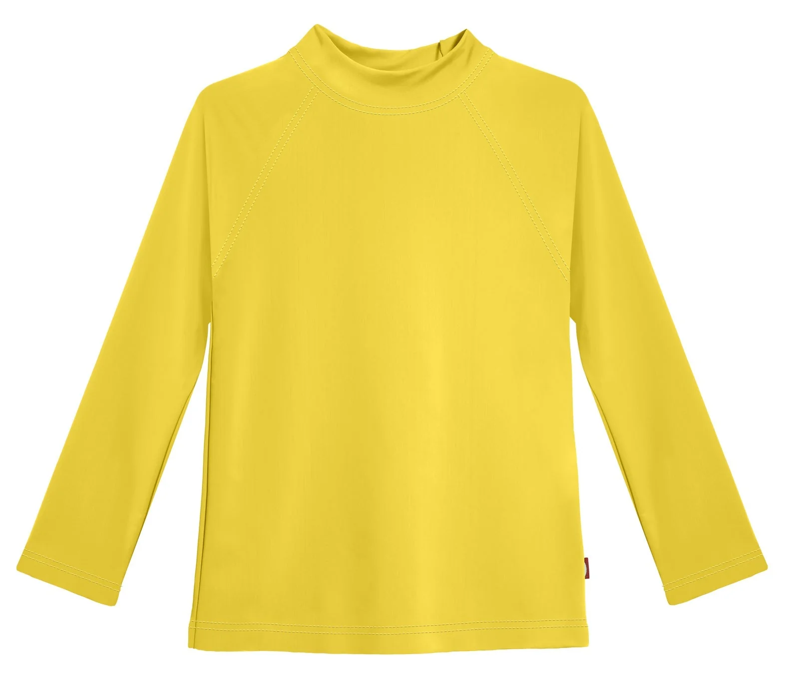 Girls Recycled Nylon UPF 50+ Long Sleeve Rashguard | Yellow - Drispect