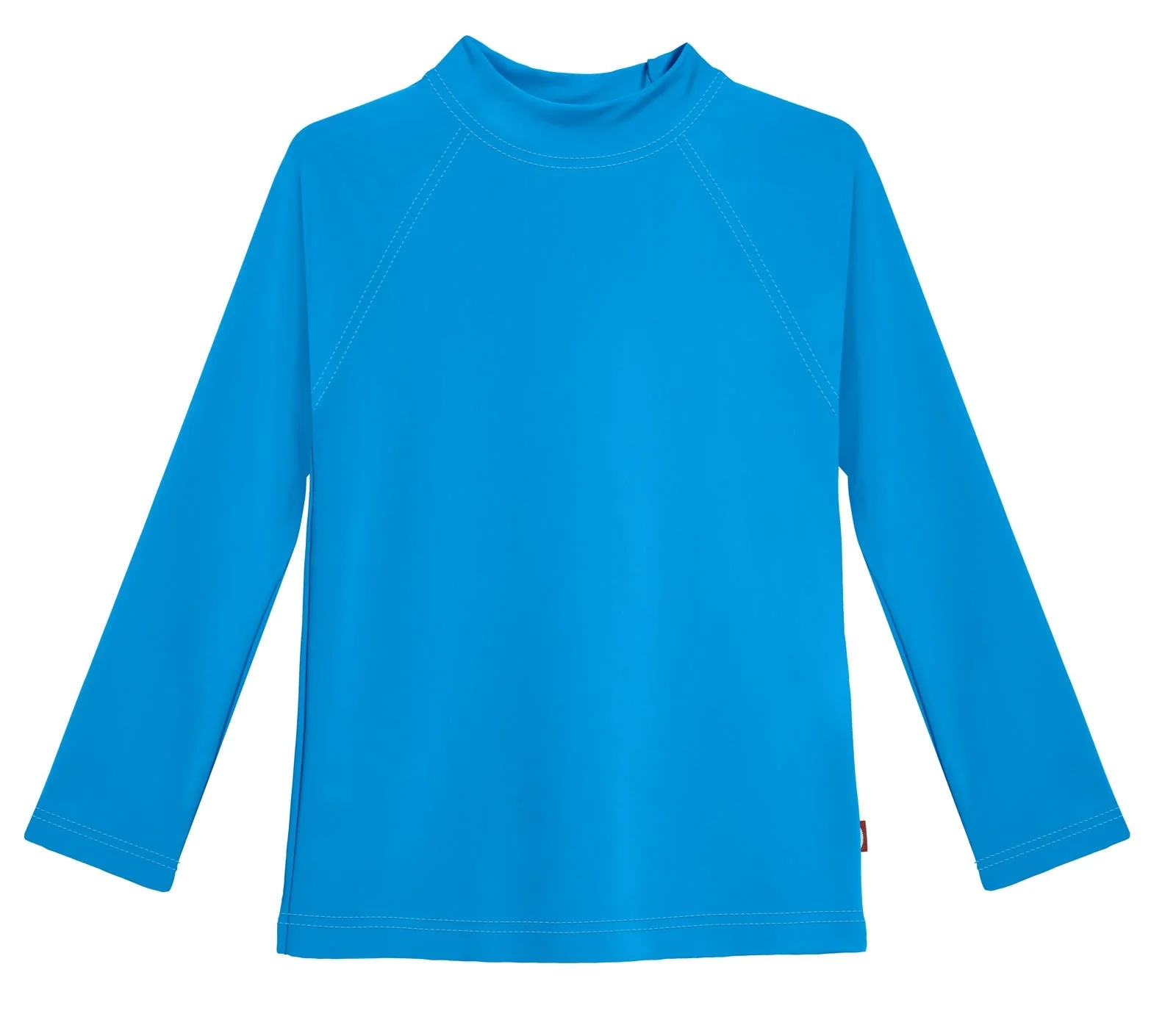 Girls Recycled Nylon UPF 50+ Long Sleeve Rashguard | Turquoise - Drispect