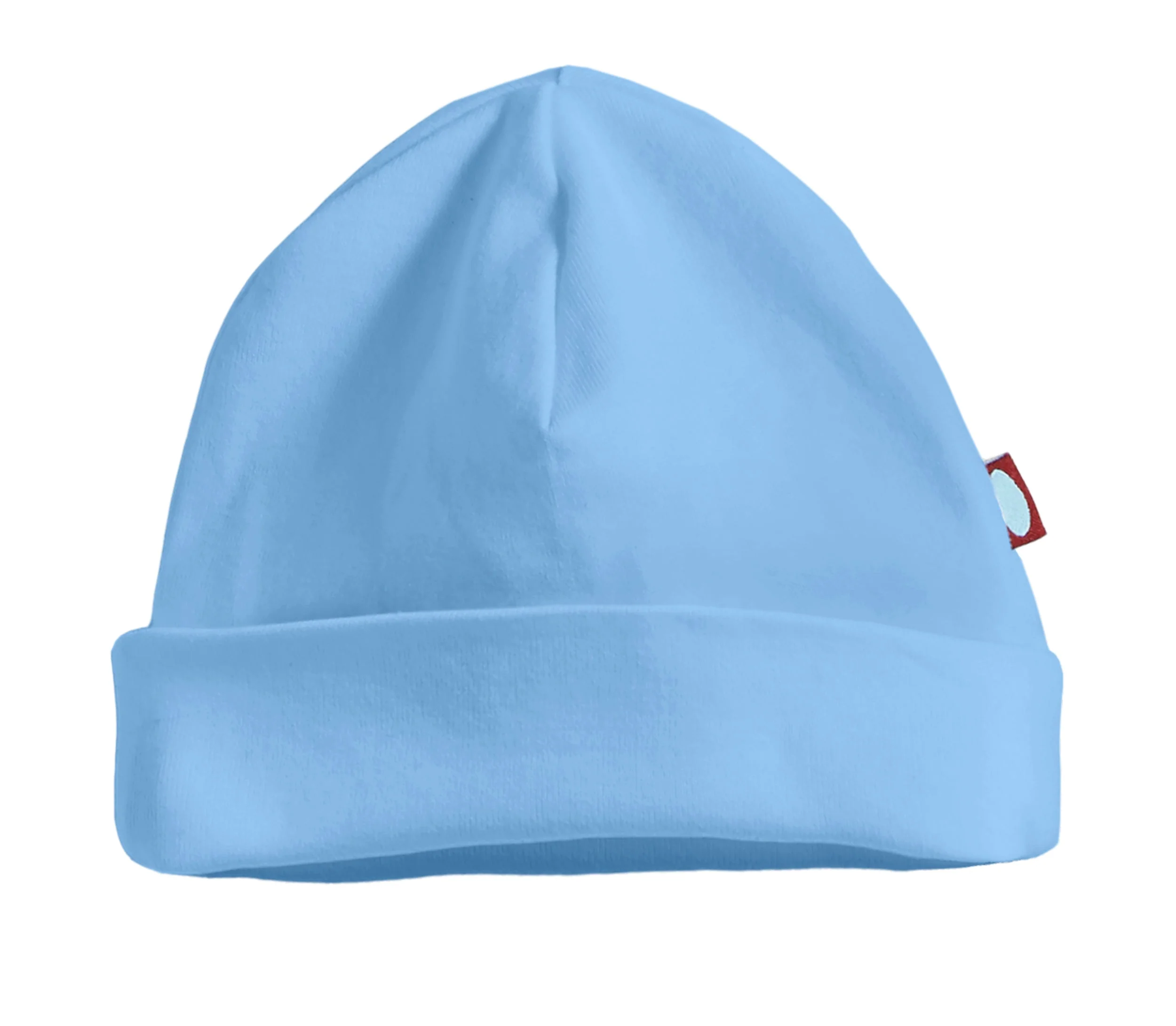 Super-Soft Organic Cotton Baby Rib Beanie Hat| Bright Light Blue - Drispect