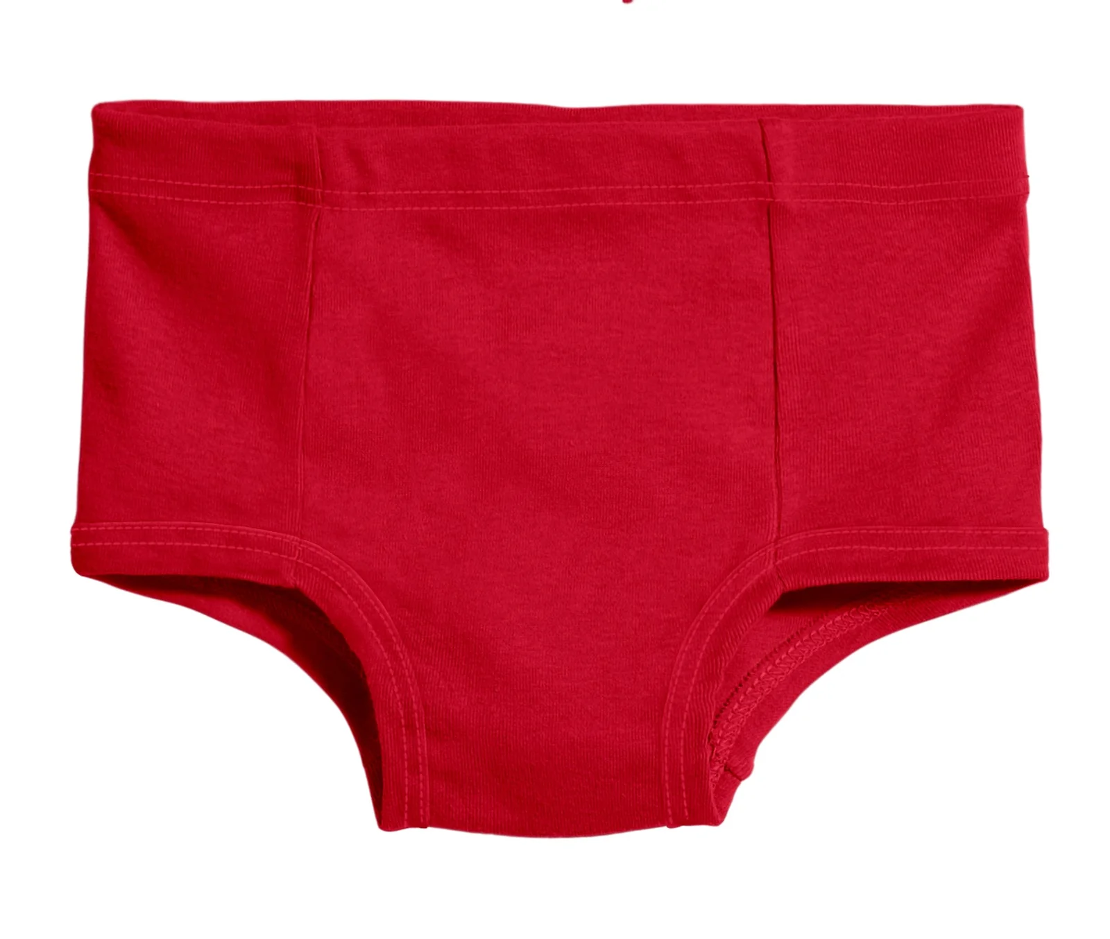Boys and Girls Soft Cotton Simple Brief | Red - Drispect
