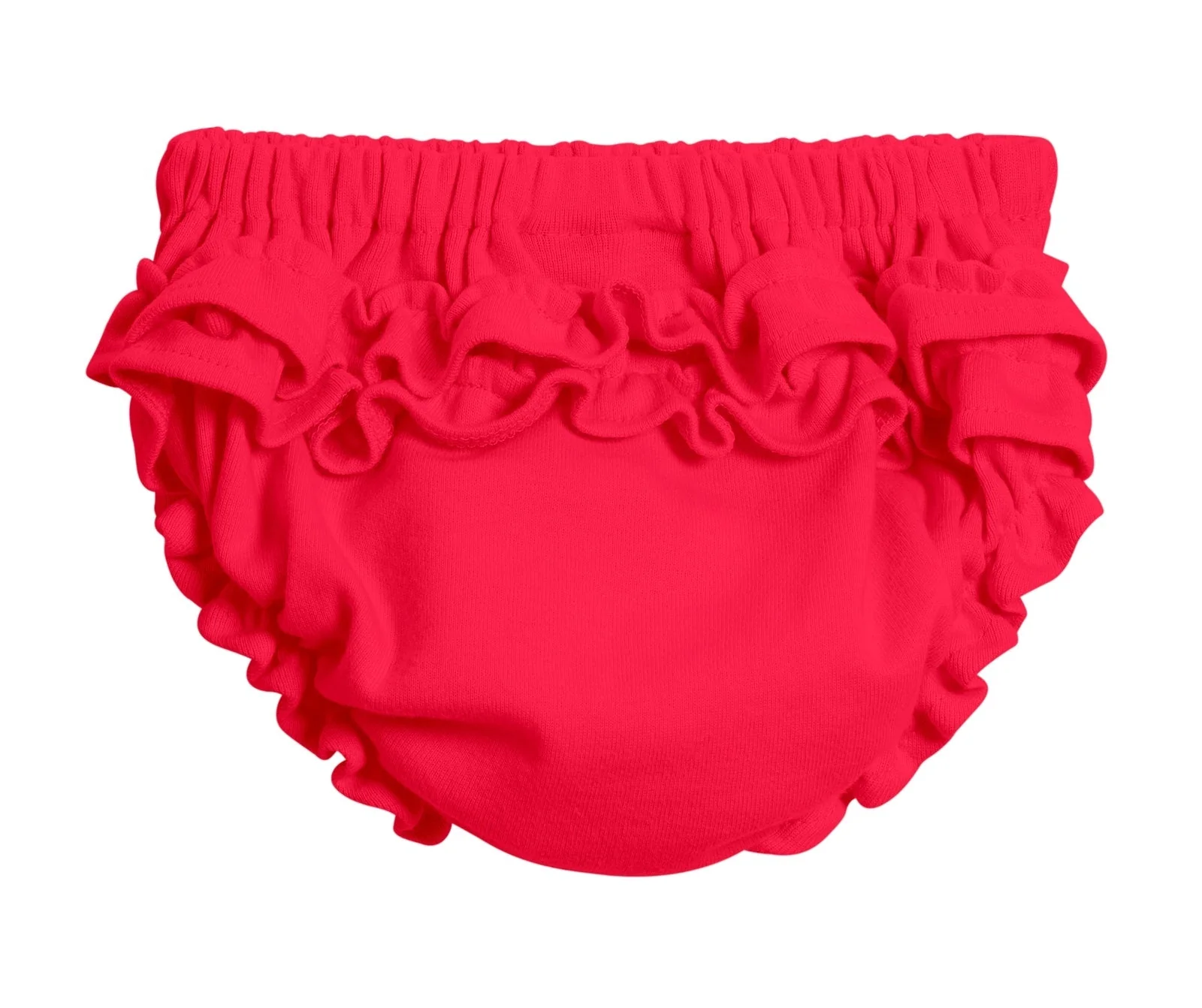 Girls Soft Cotton Ruffle Diaper Cover | Candy Apple - Drispect