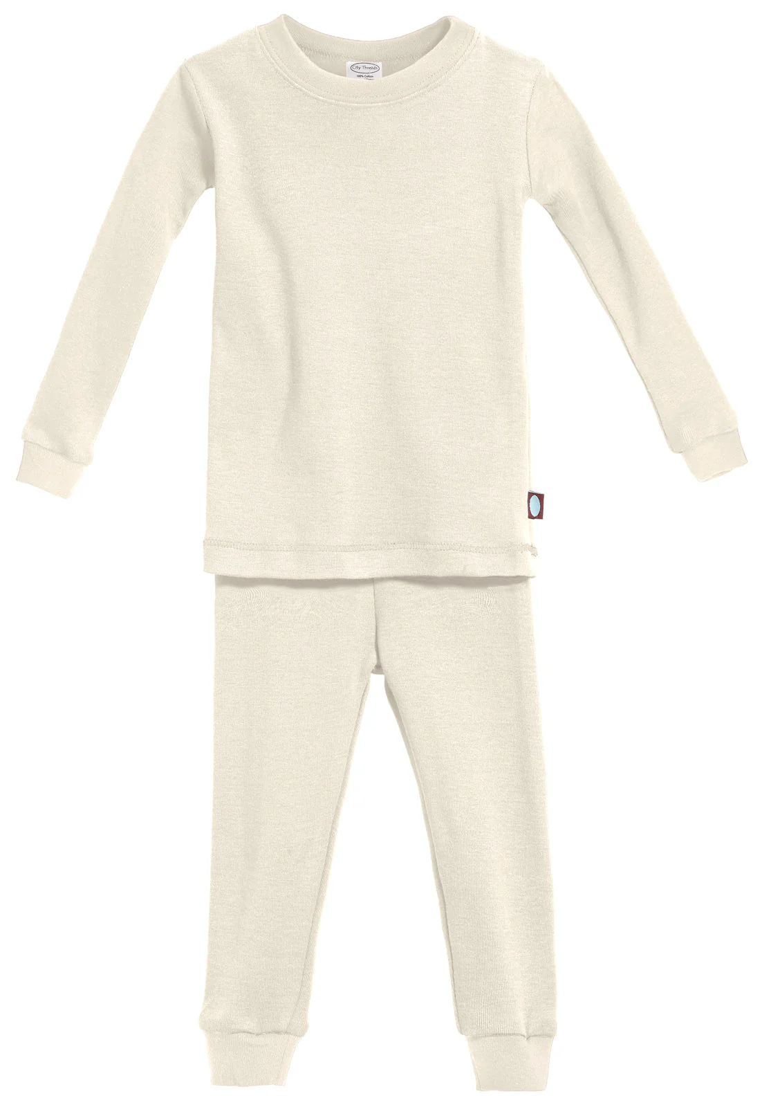 Boys and Girls Soft Organic Cotton Snug Fit Pajama Sets   | Oatmeal - Drispect