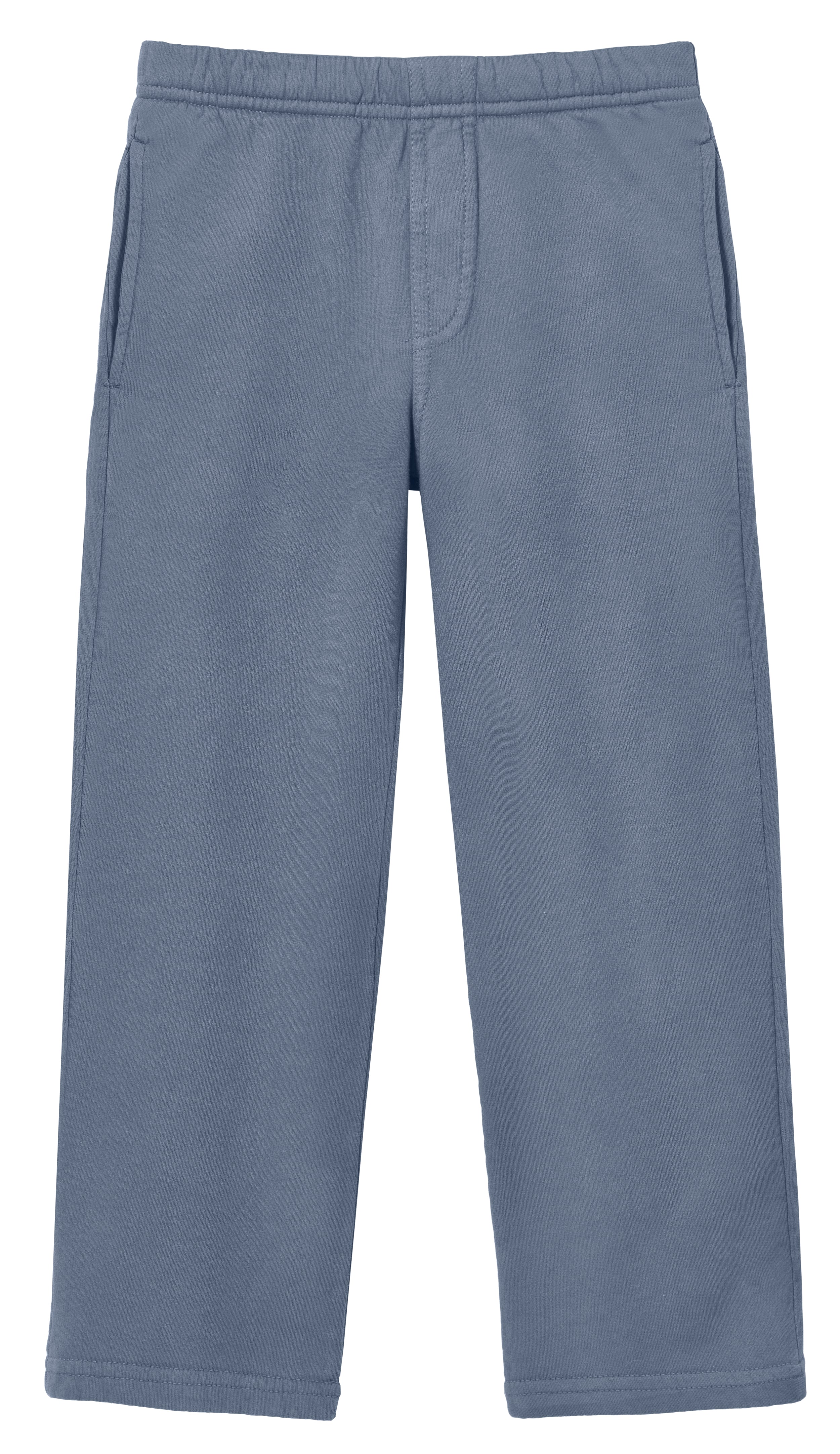 Boys Lightweight Soft Cotton  Fleece Straight Leg Pocket Pant | Concrete - Drispect