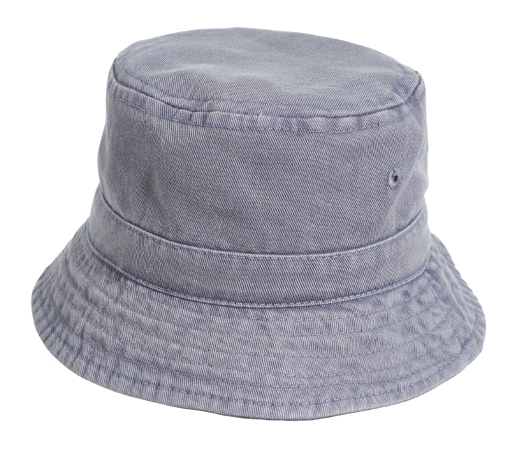 Boys and Girls 100% Cotton Twill UPF 50+ Wharf Hat | Carbon Grey (Dyed & Finished in USA*) - Drispect