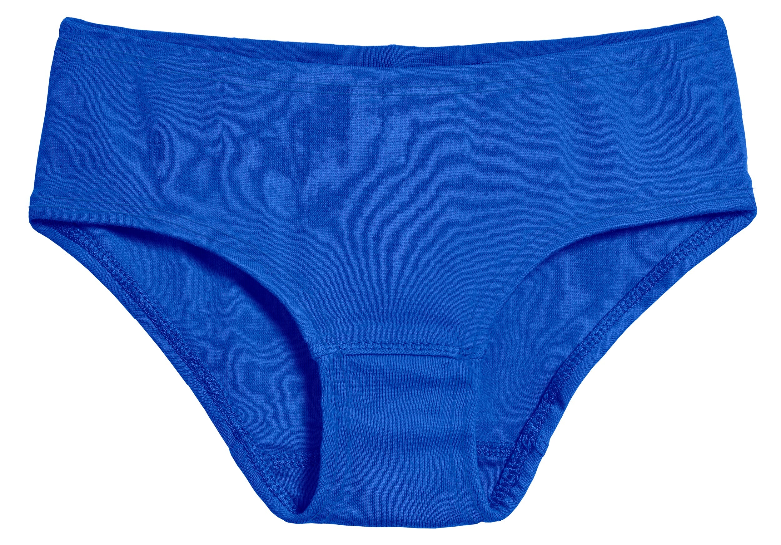 Girls Organic Cotton Brief | Crayon Blue - Drispect