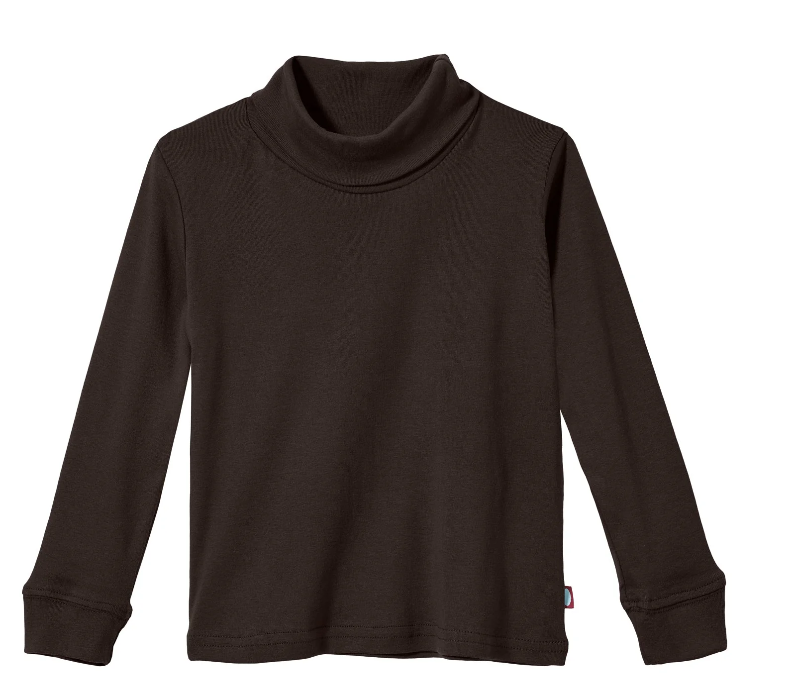 Boys and Girls Soft Cotton Turtleneck  | Chocolate - Drispect