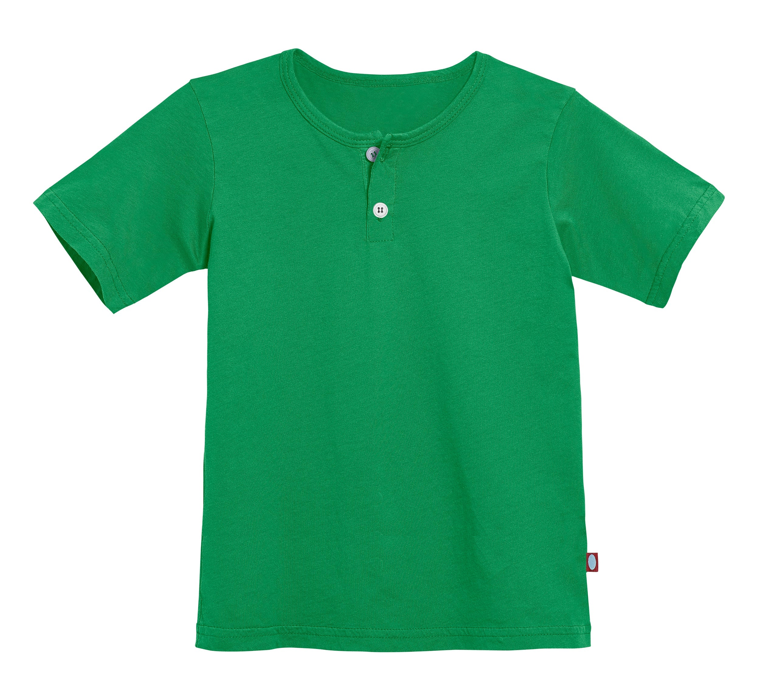 Boys Soft Organic Cotton Jersey Short Sleeve Henley Tee | ELF - Drispect